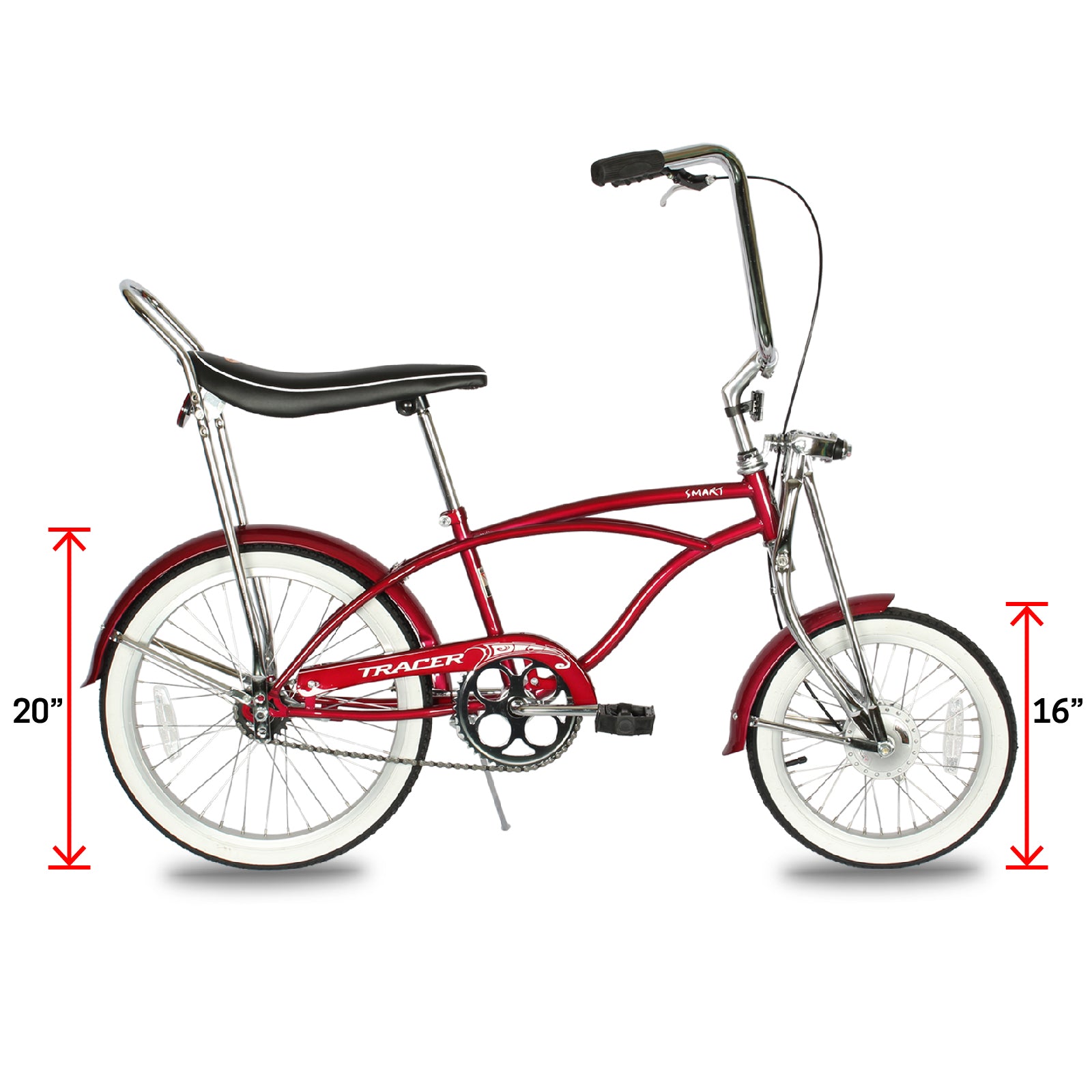 Tracer Smart Classic lowrider Beach Cruiser Bike Single Speed - Tracer Bikes