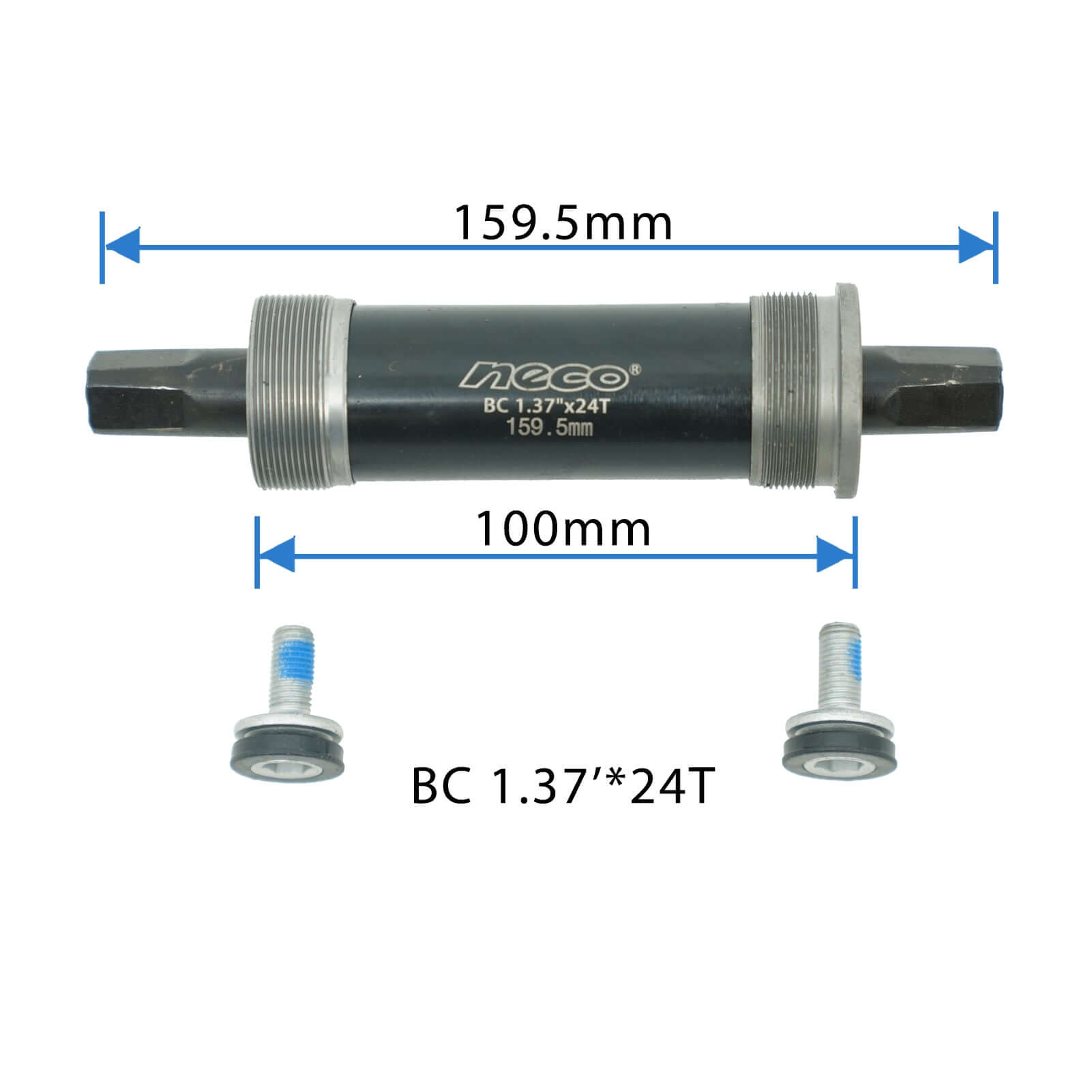 NECO B911(BB-B911-159) Bottom Bracket Steel threaded cartridge