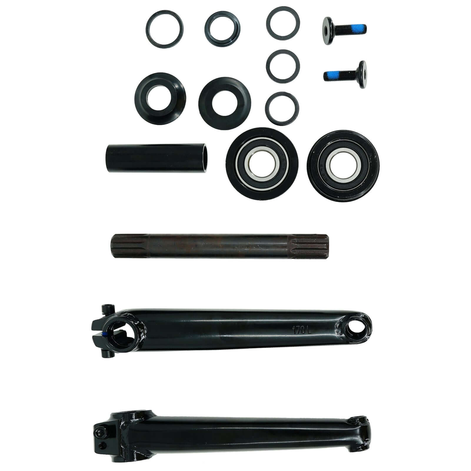 Tracer CS-UBX164-ED, Crank Set Steel 170MM USA/BB 8T Black