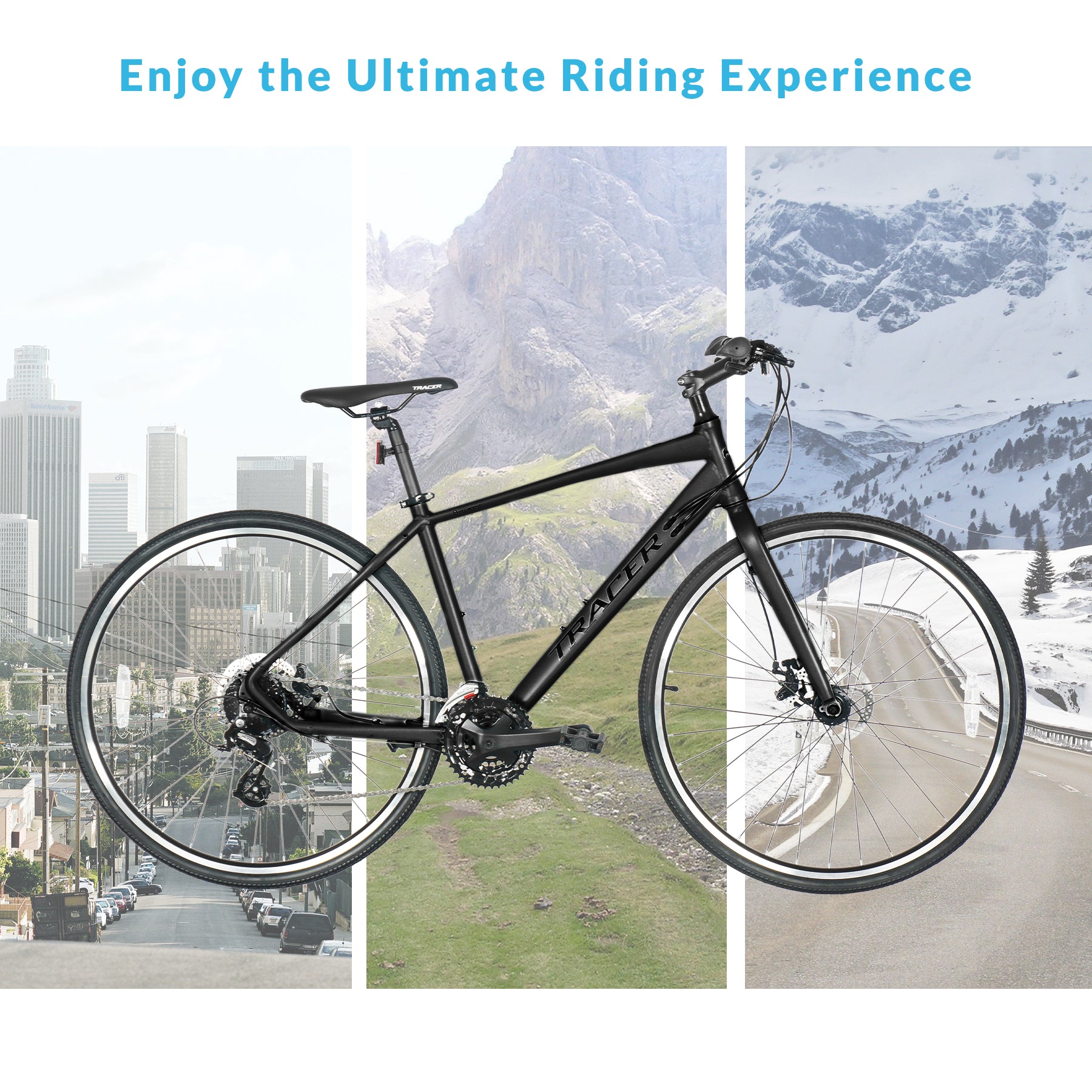 Tracer Bravery 24 Speed Hybrid Road Bike