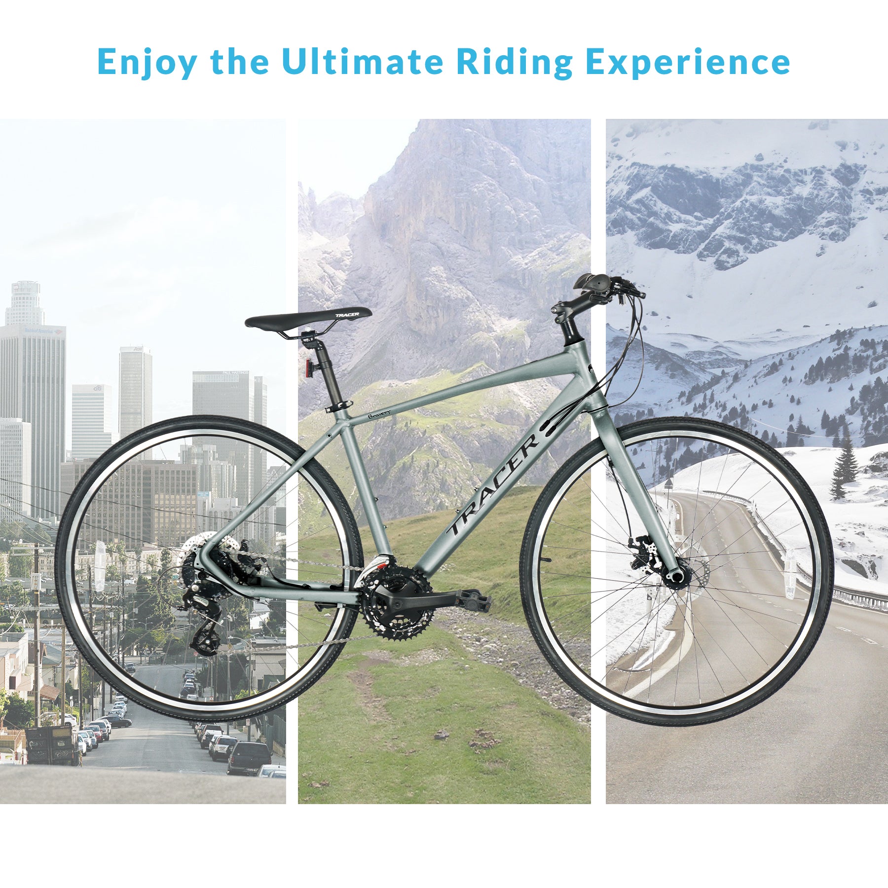 Tracer Bravery 24 Speed Hybrid Road Bike