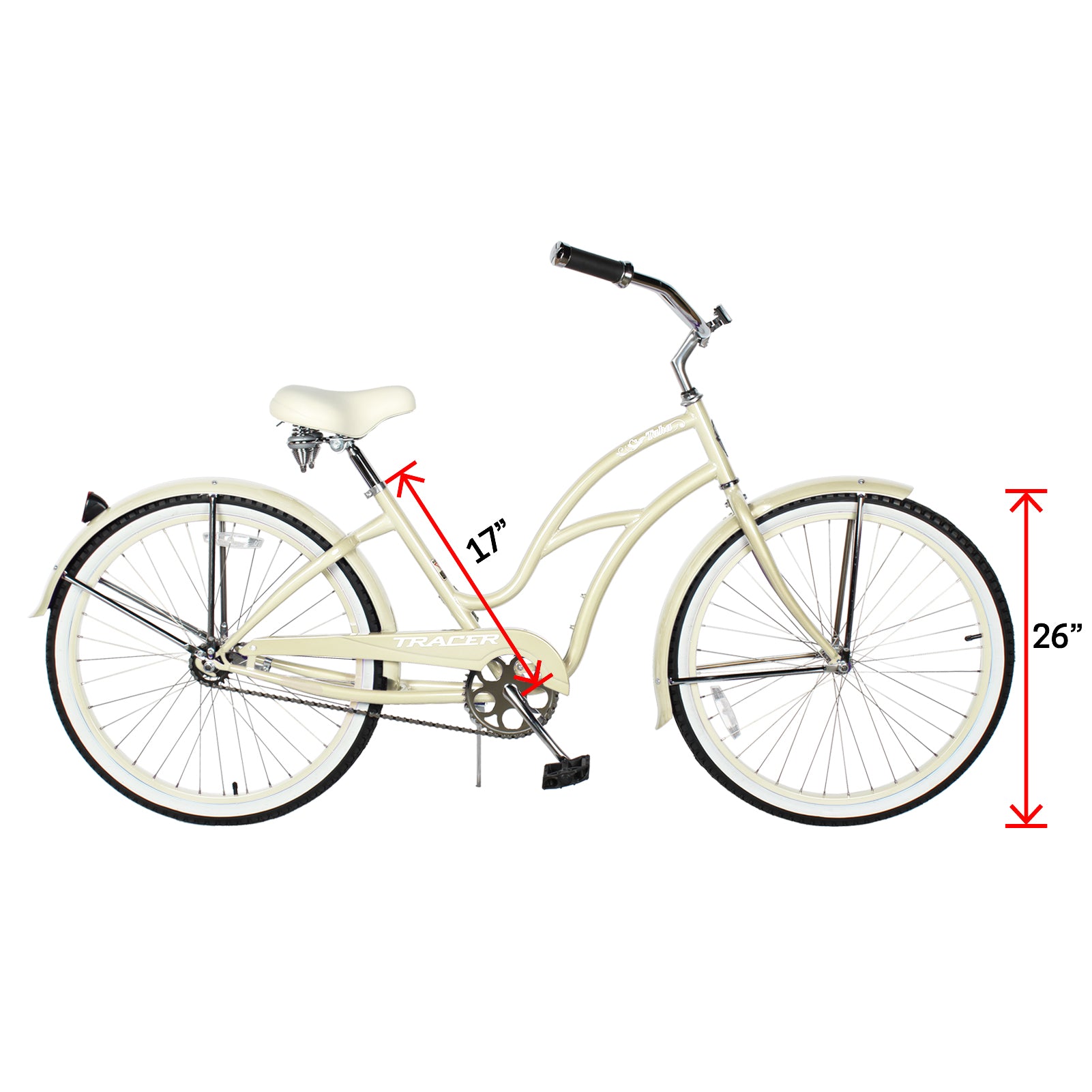 Tracer TAHA 26" Beach Cruiser Bikes 1 & 7 Speed for Women