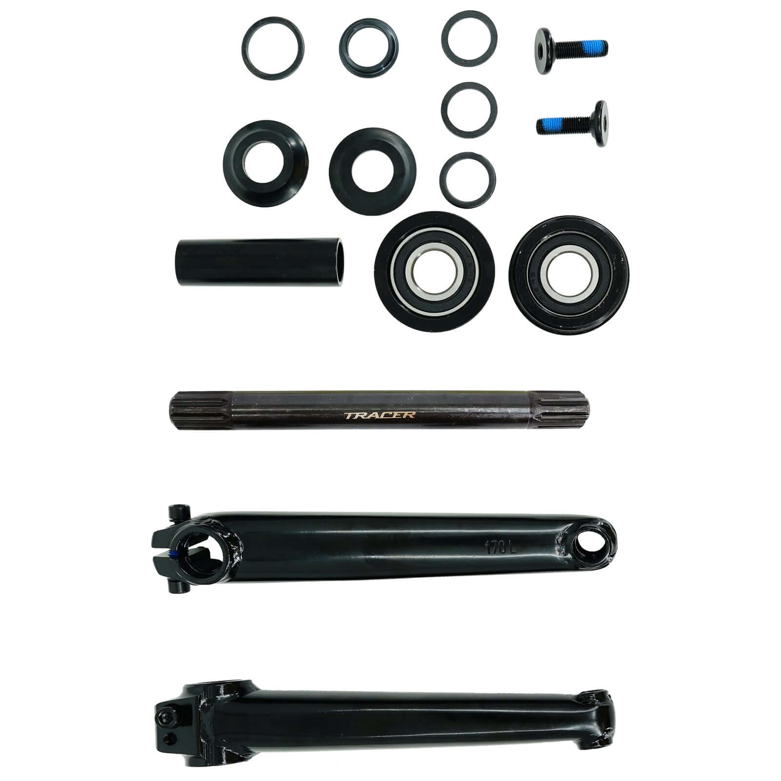 Tracer CS-UBX200 Crank Set Steel 170mm USA/bb 8T