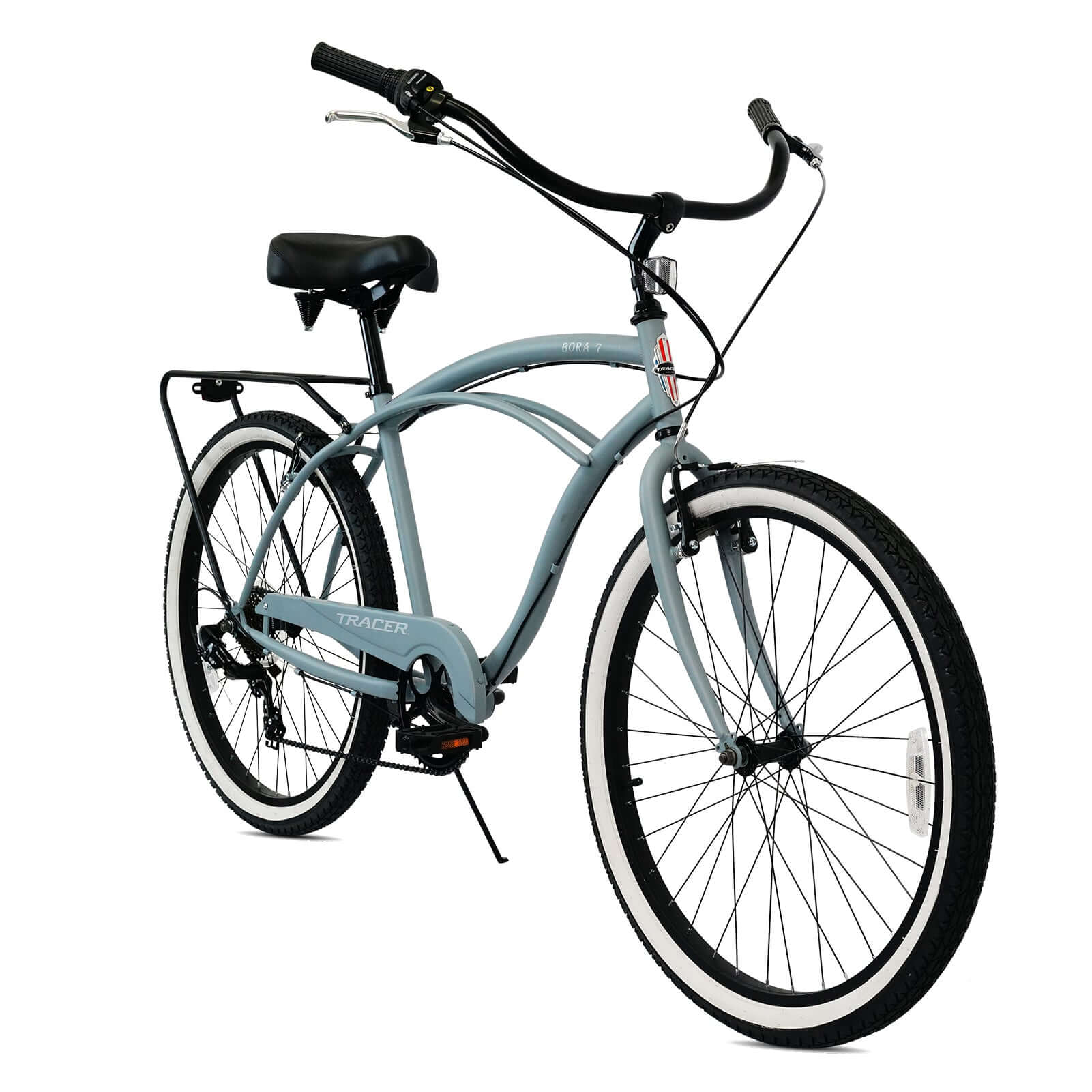 Tracer BORA-7-M 26" Beach Cruiser Bikes 7-Speed for Men with fat tires for better comfort and stability when riding.