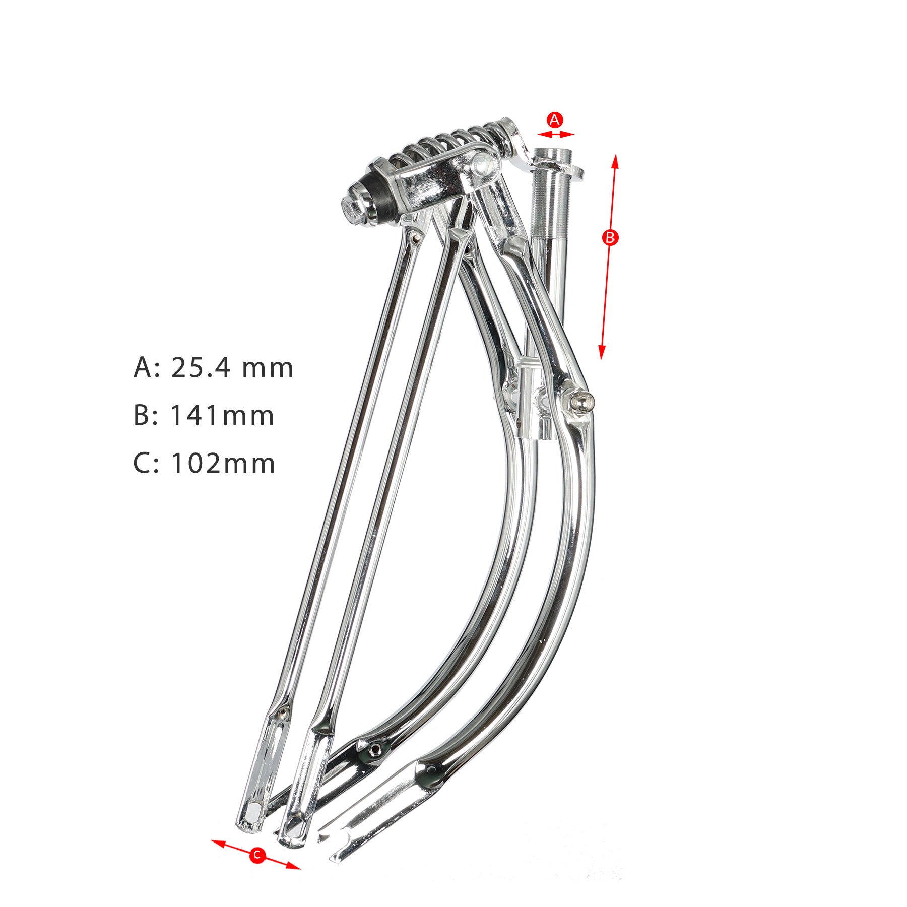 Tracer FK-SP20141102B 20" Lowrider Classic Spring Fork Medium Bend 25.4mm ( 1" )