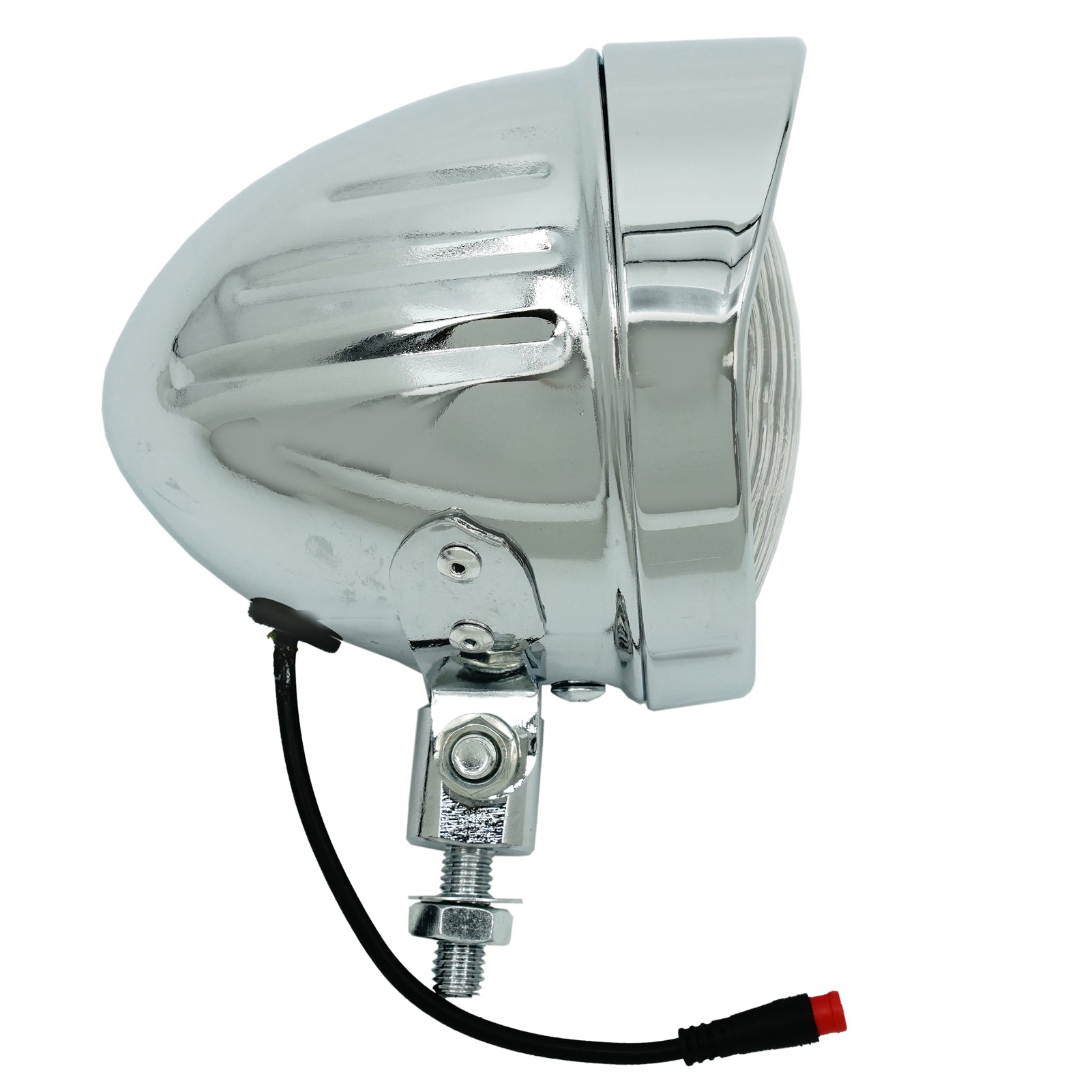 Tracer LG-FN-310-48 Classical Chrome Vintage LED Headlight 12V-48V for Electric Bike