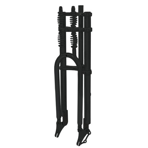 Tracer 1" Threadless Dual Springer Bike Fork Disc Brake for 26-29in 3.0 4.0 Tire Tracer Bikes