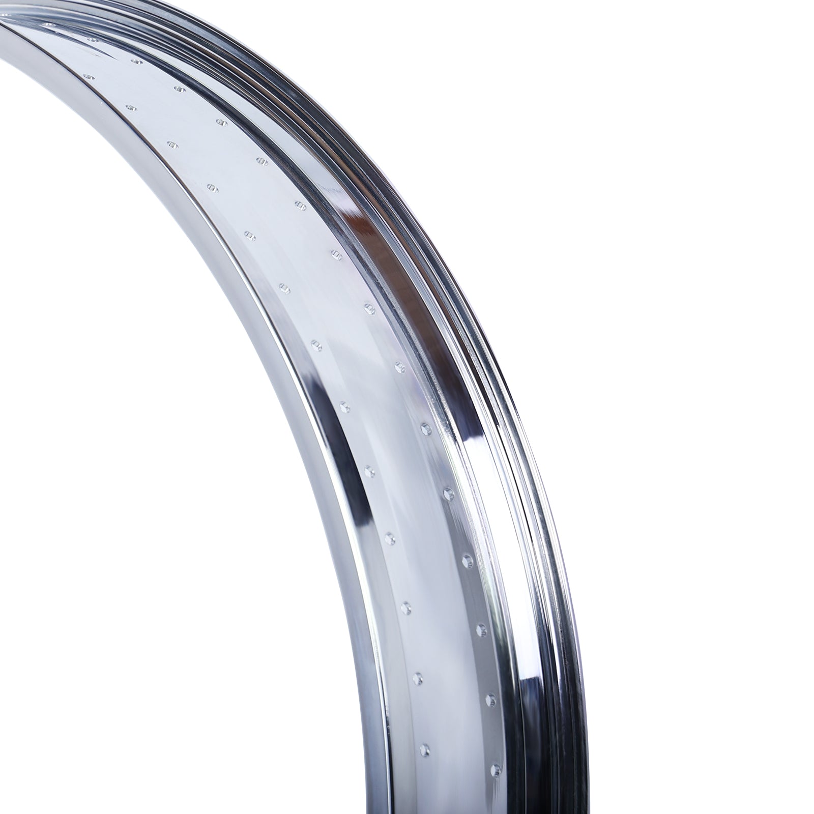 RM-TH7526140 Bicycle Fat Mirror Polished Chrome Rim 26" x 3" x 140H 80MM For Cruiser Bike