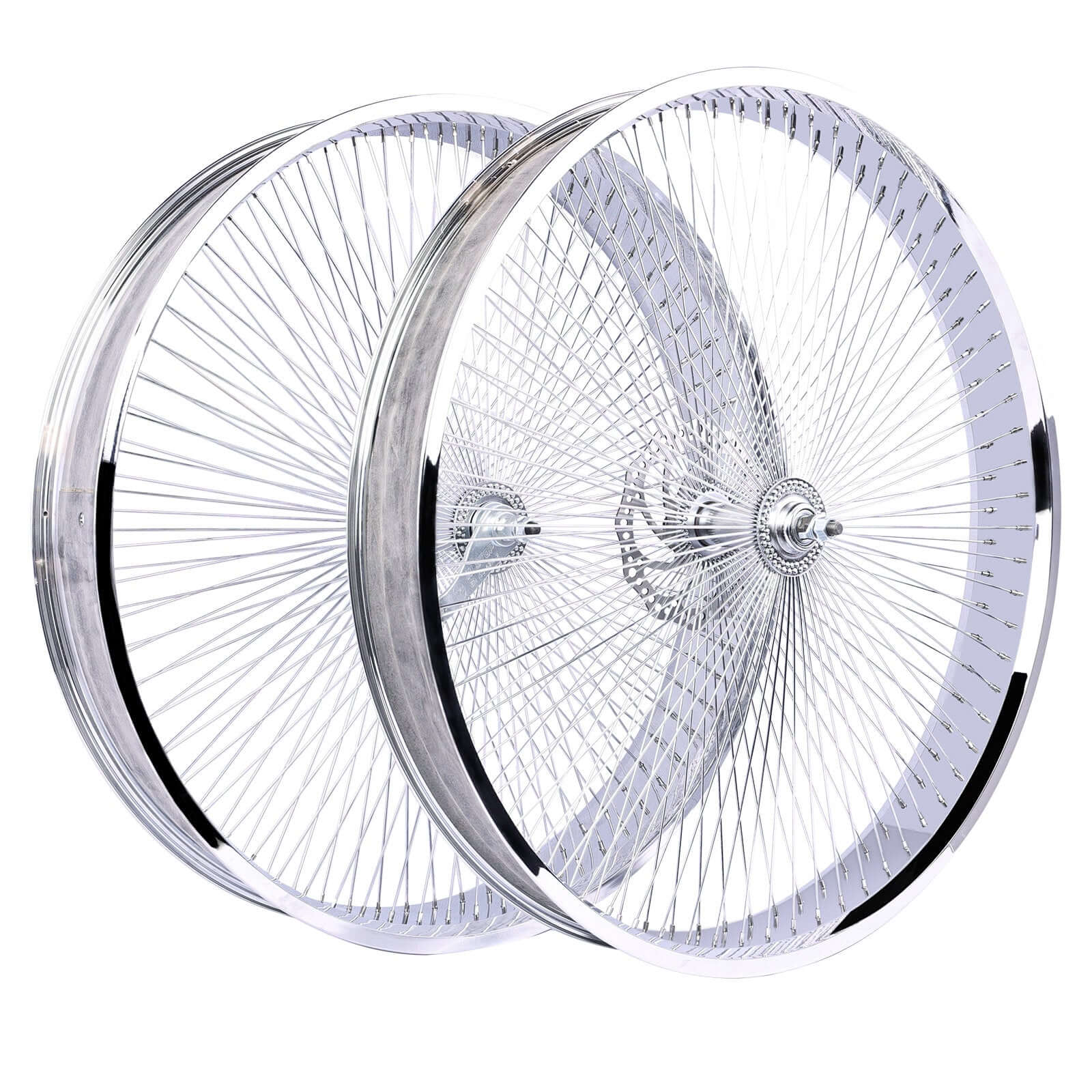 Tracer WH-TH9529140C-CP Mirror Chrome Bike Wheel Set