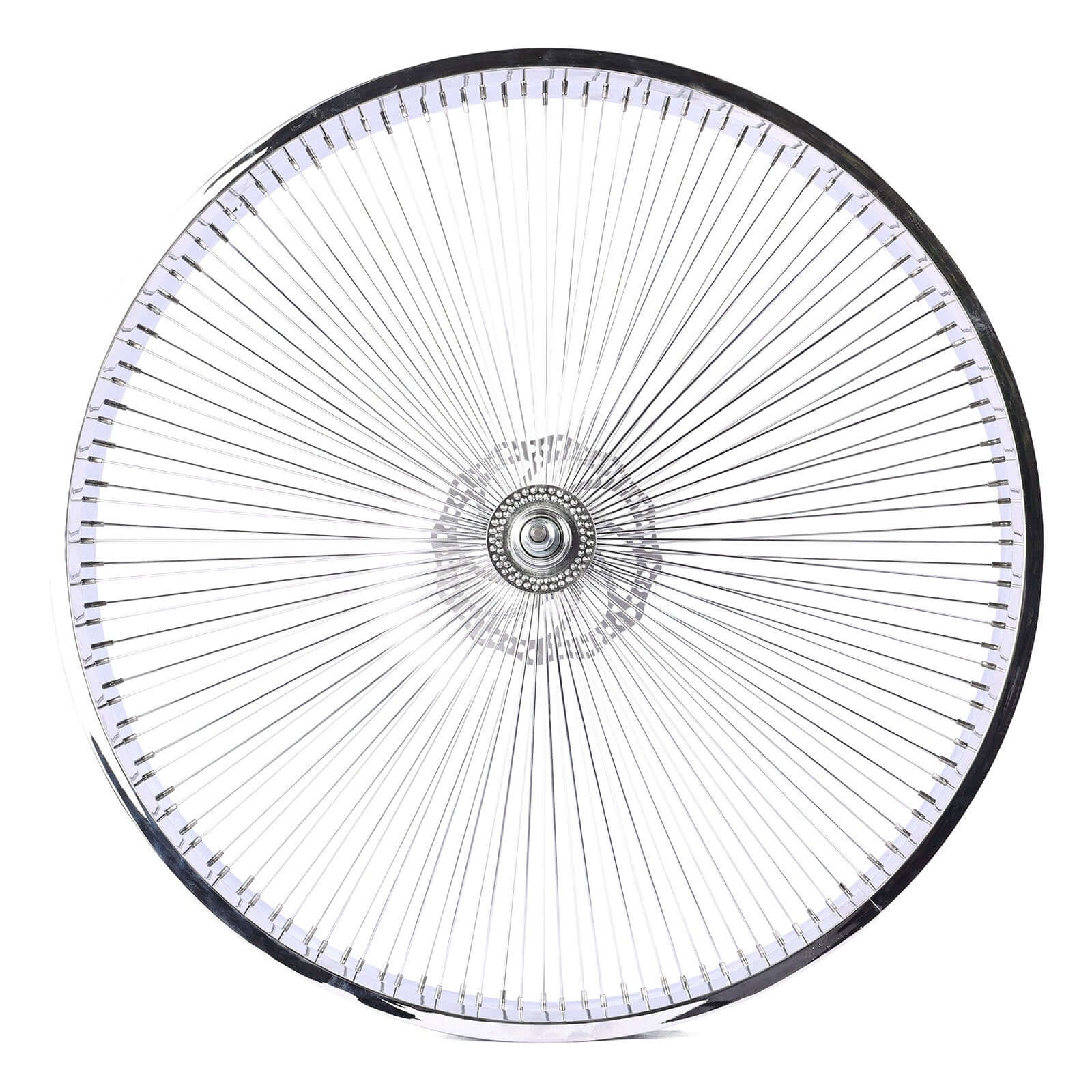 Tracer WH-TH7526140D7-CP Chrome Bike 80mm Rims Wheel Set for 26 inch with Disc Brakes