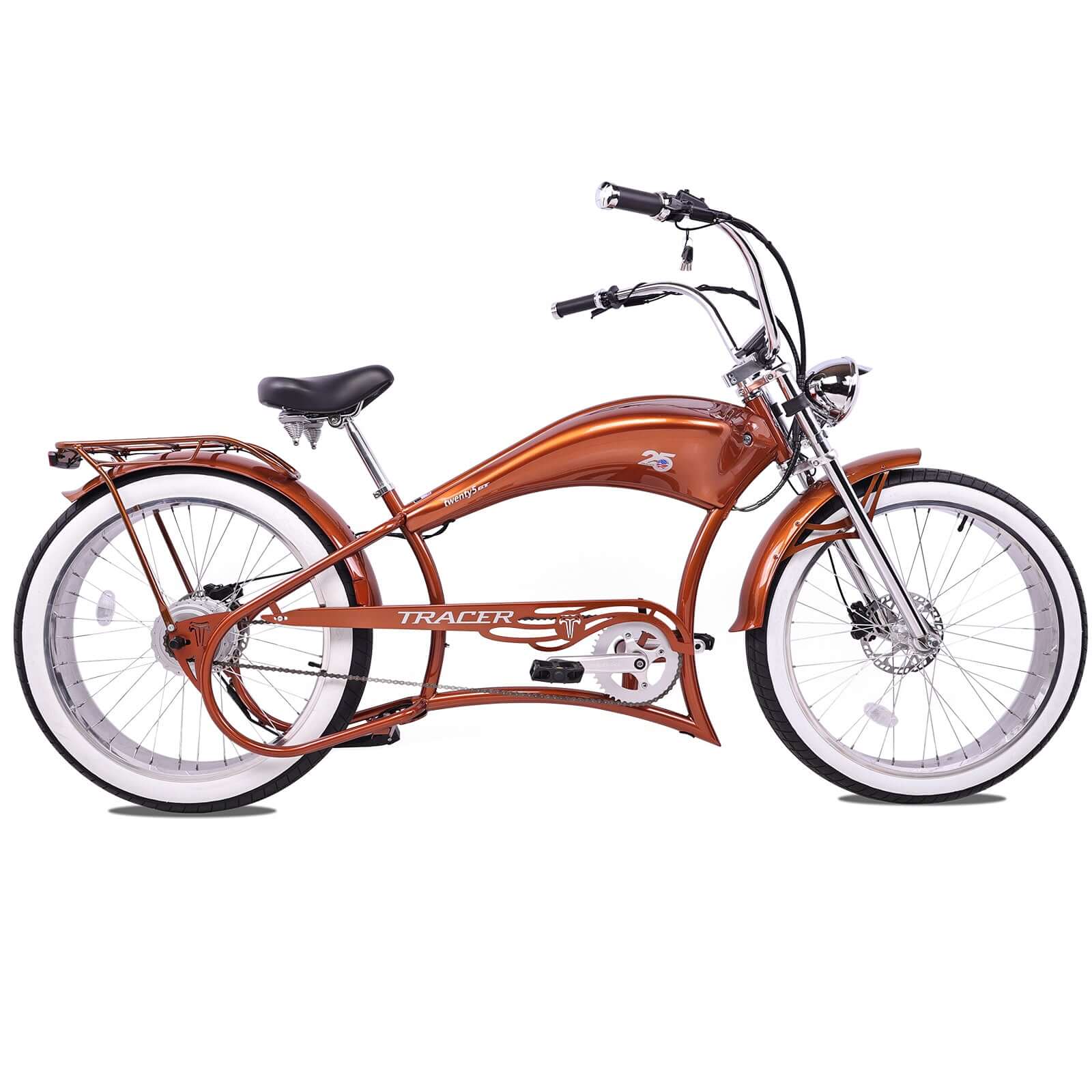 Twenty5 800W Chopper Stretch cruiser ebike