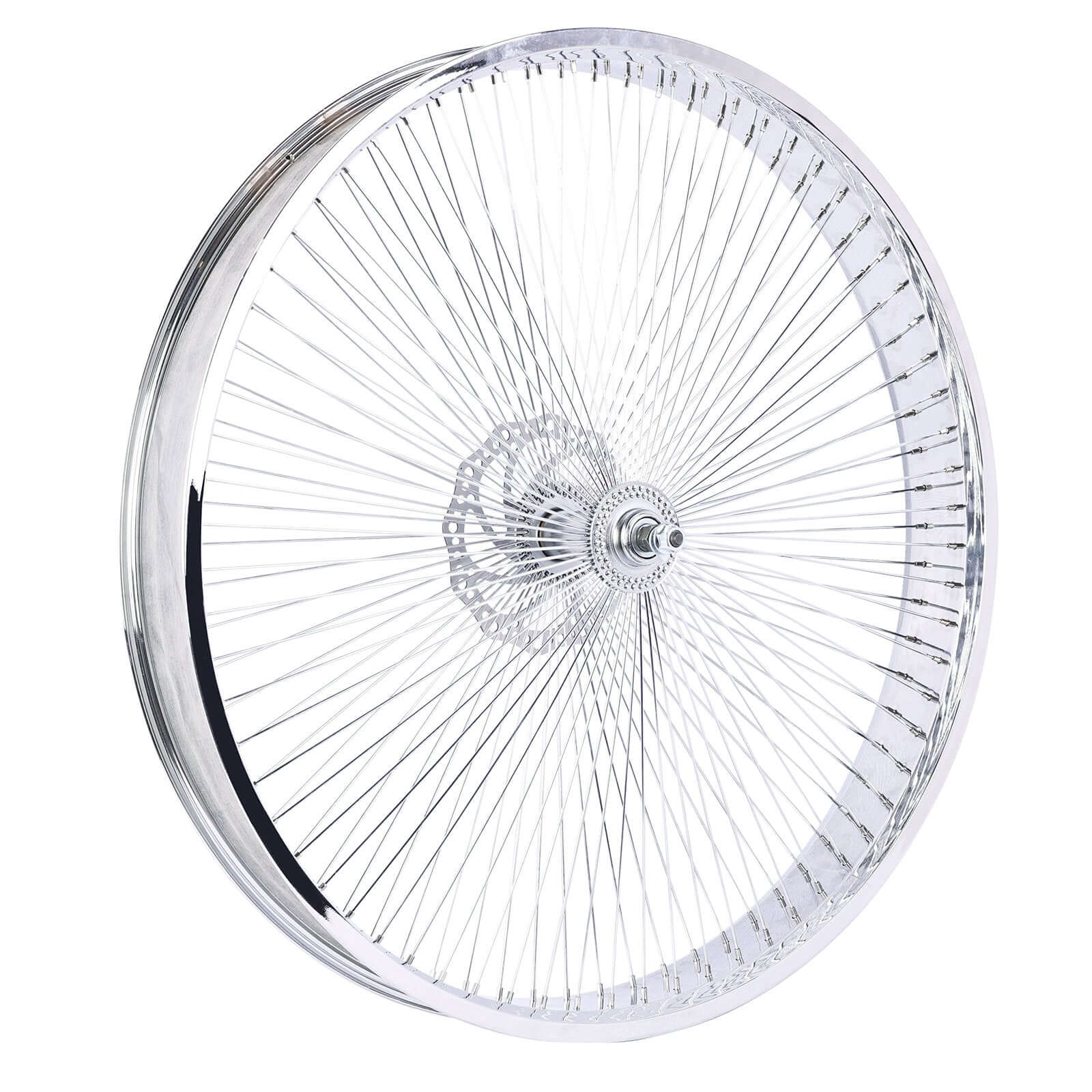 Tracer WH-TH7529140C-CP Mirror Chrome Bike 80mm Fat Rims Wheel Set for 29 inch