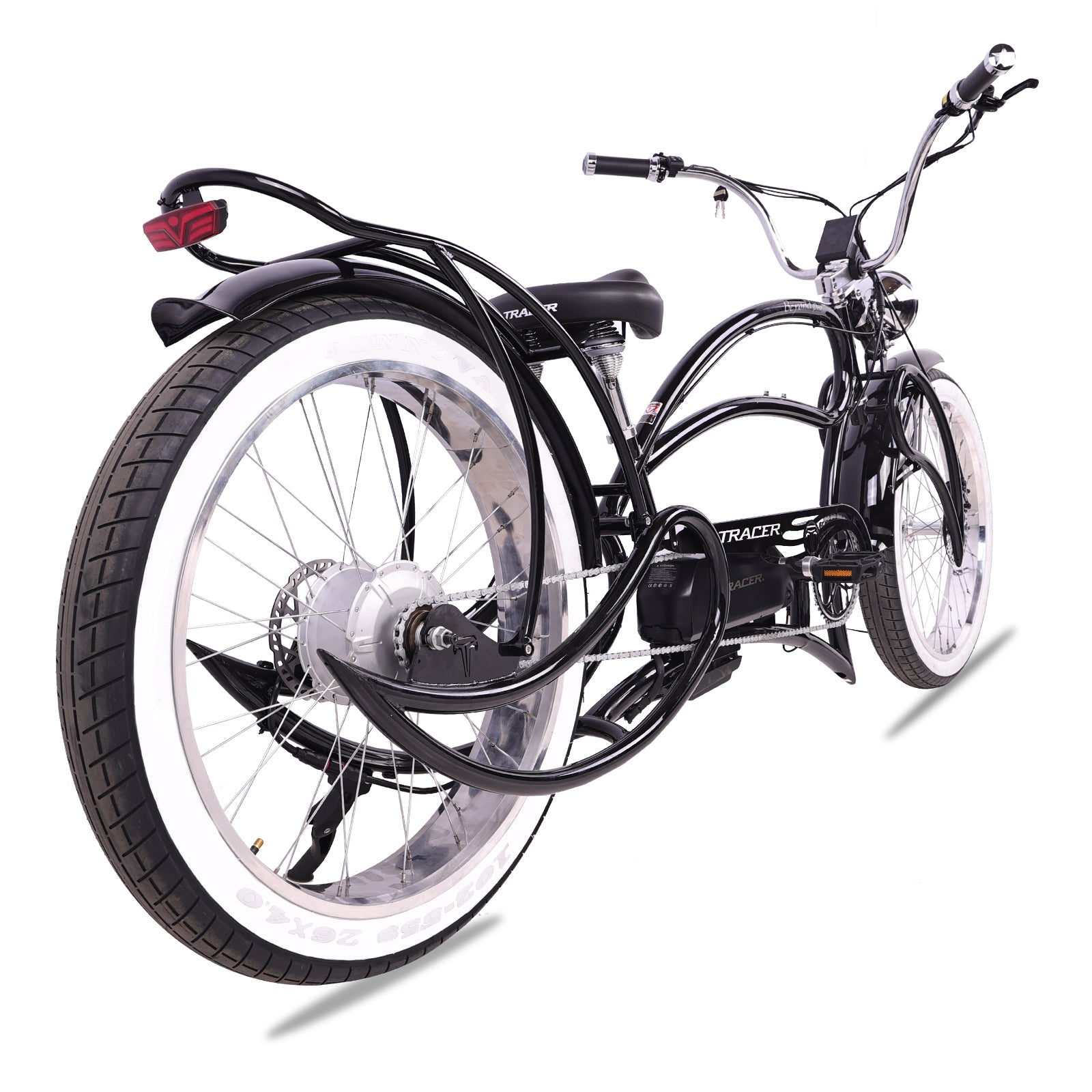 Tracer Beyond Pro 800W 26'' Classic Stretch Chopper EBike