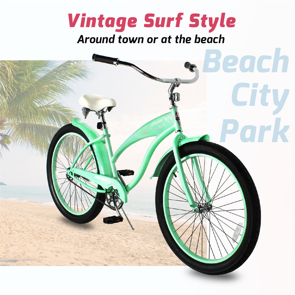 Tracer AVERA-F 26" Beach Cruiser Bikes Single Speed for Women.