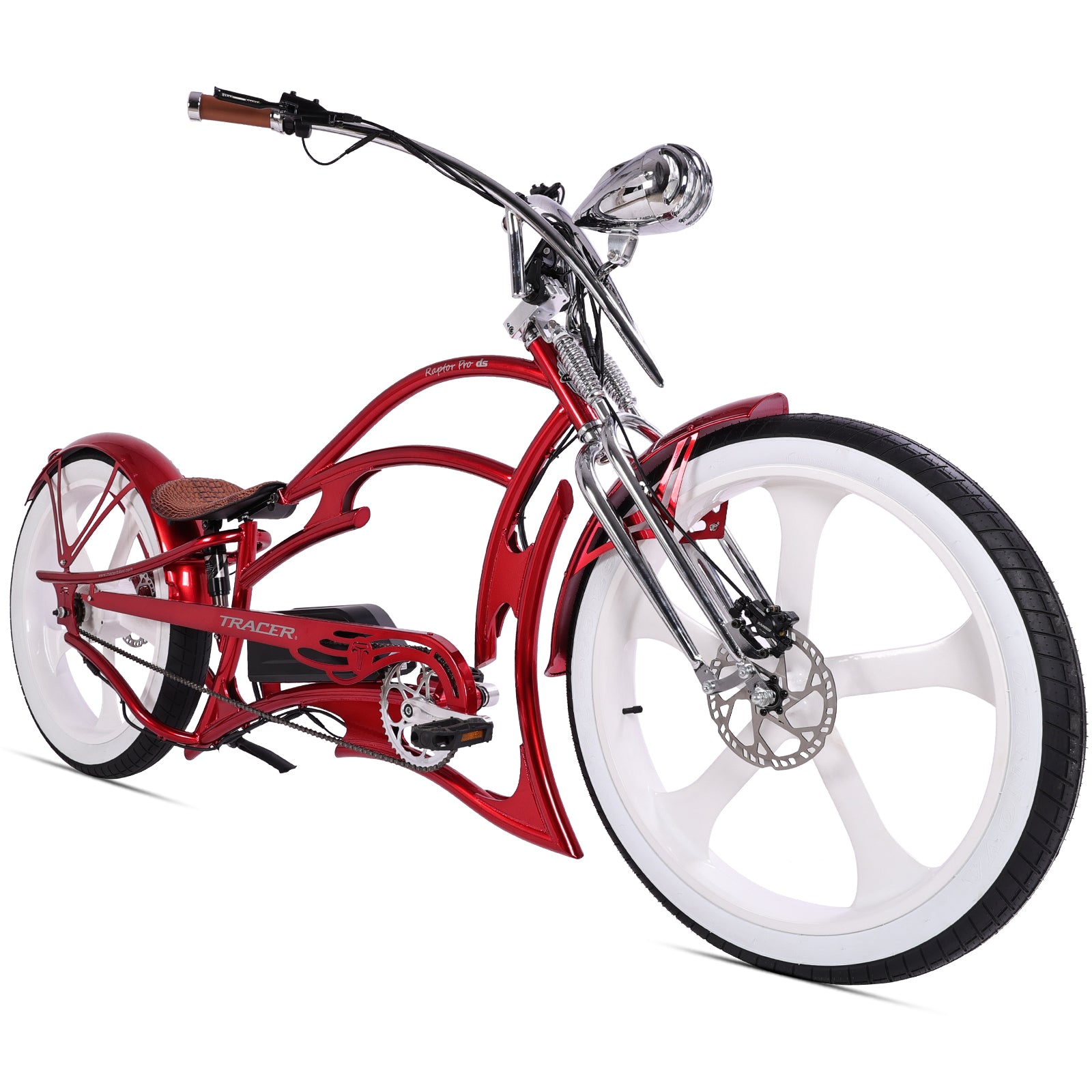 Raptor Pro DS 800W Stretch Cruiser Ebike