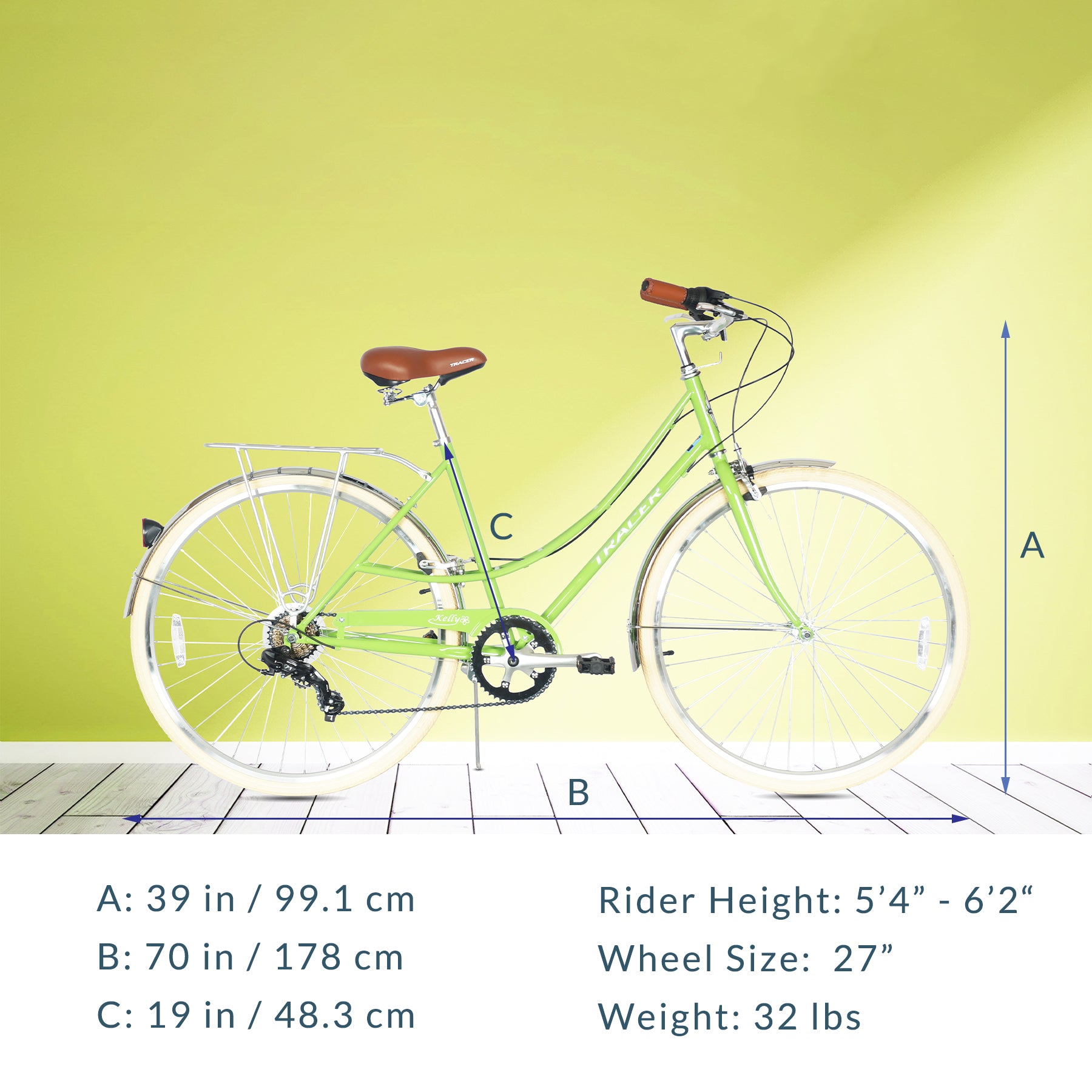 City bike best sale size guide