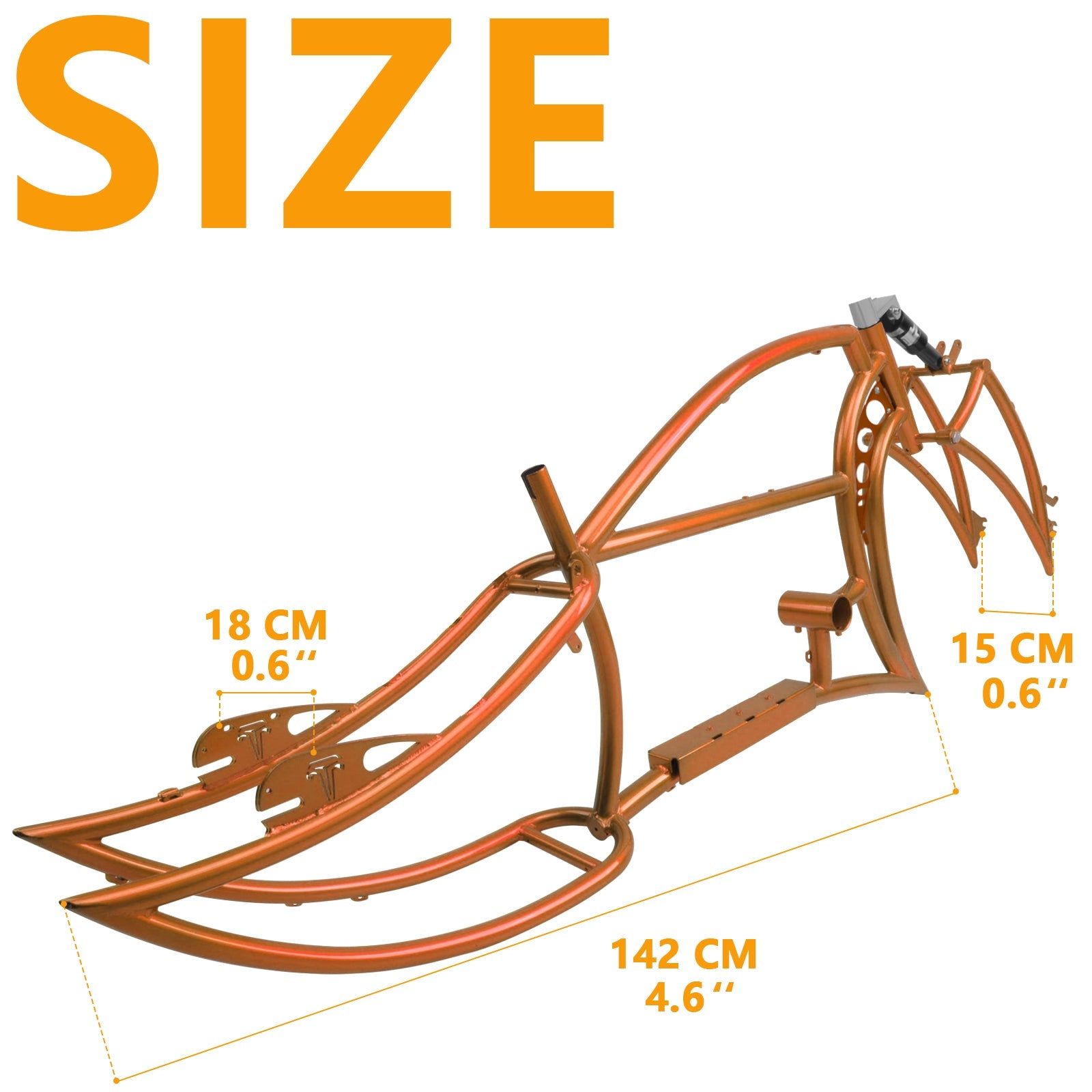 Tracer Signature Pro 26" Chopper Cruiser Electric Bike Frame Tracer Bikes