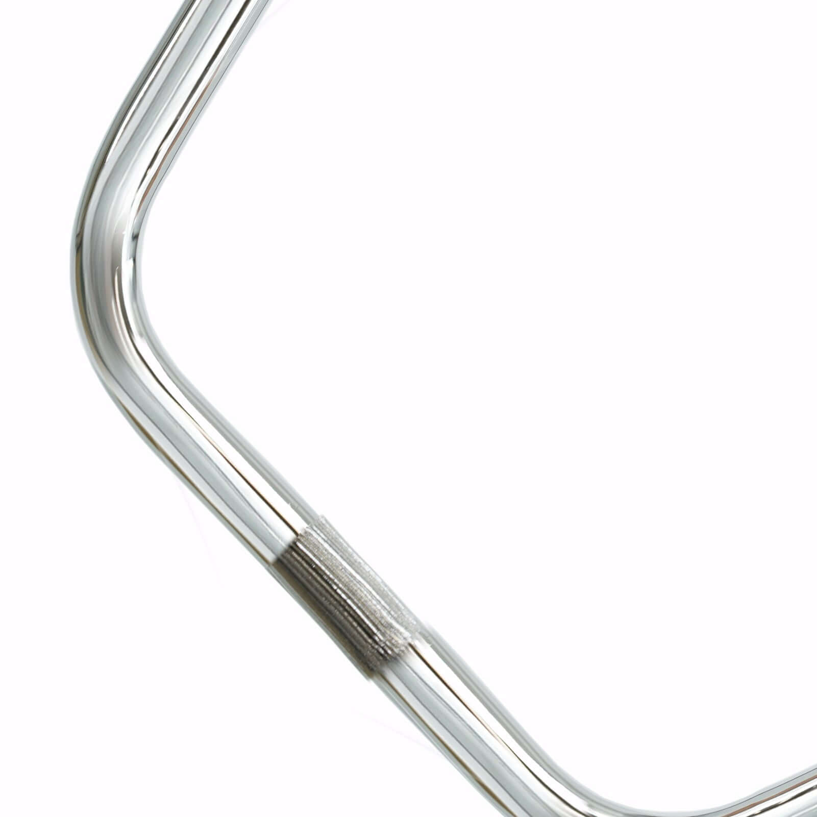 Chrome steel Hi-Rise handlebar for stretch bikes, 750x280 mm, smooth lines for comfortable ebike riding position.