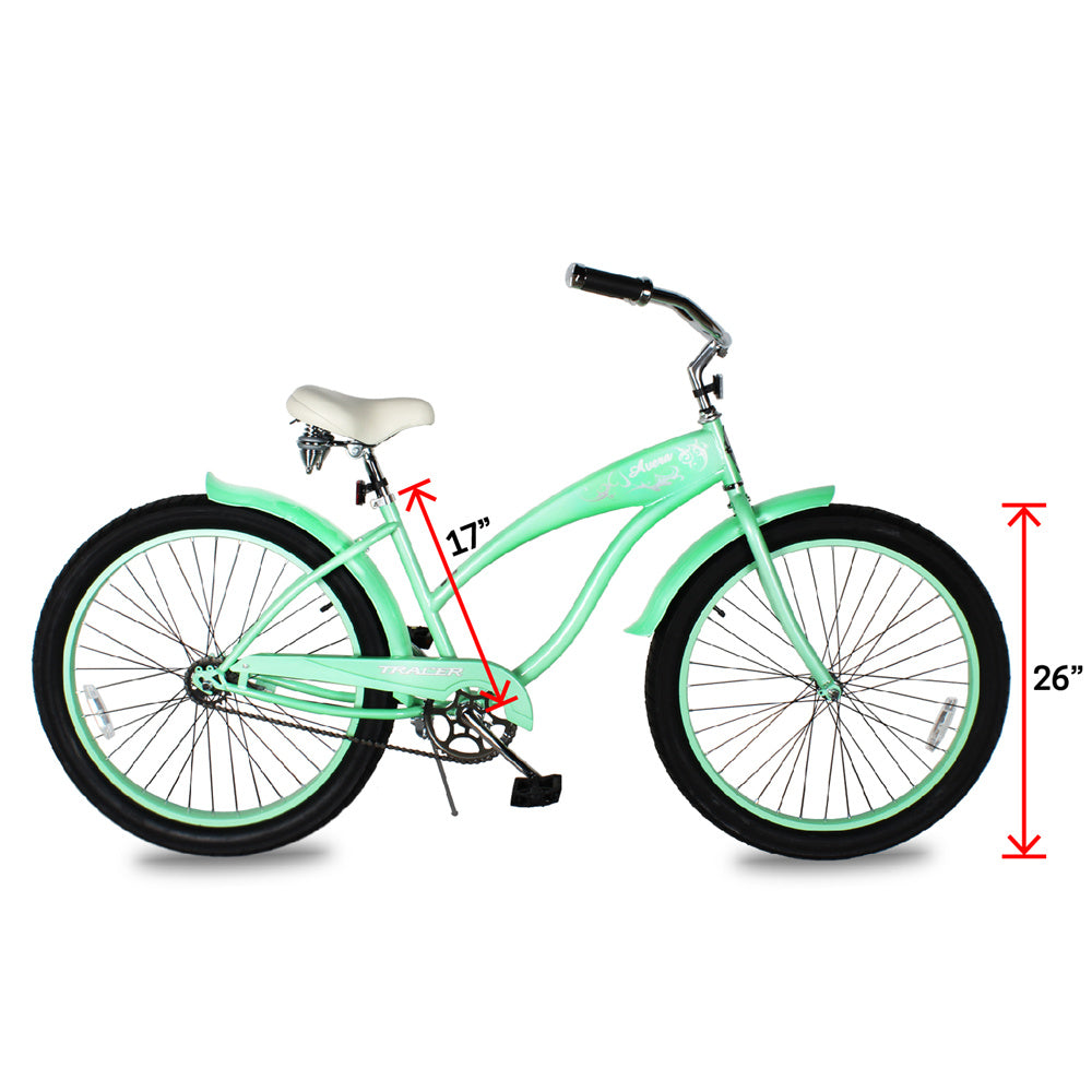 Tracer AVERA-F 26" Beach Cruiser Bikes Single Speed for Women.