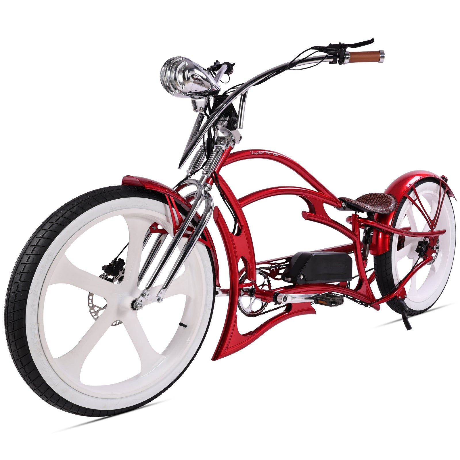 Raptor Pro DS 800W Stretch Cruiser Ebike