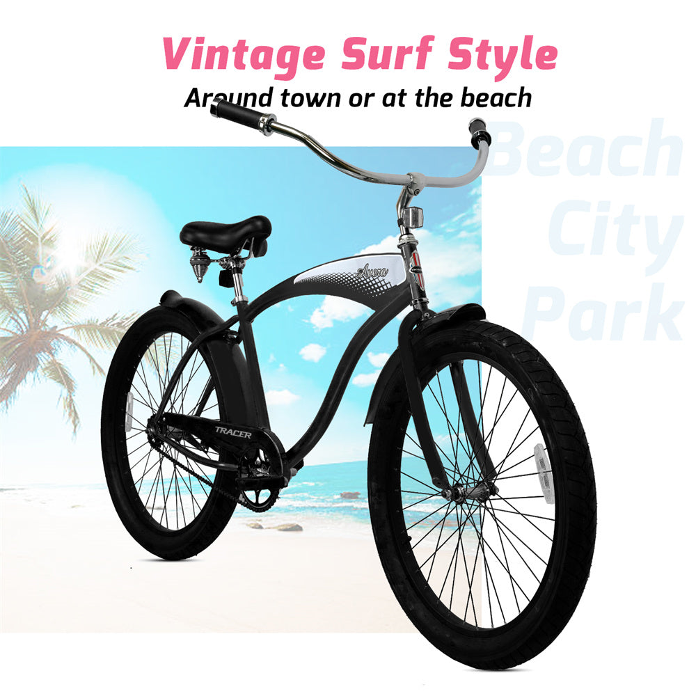 Tracer AVERA-M 26" Beach Cruiser Bikes Single Speed for Men.