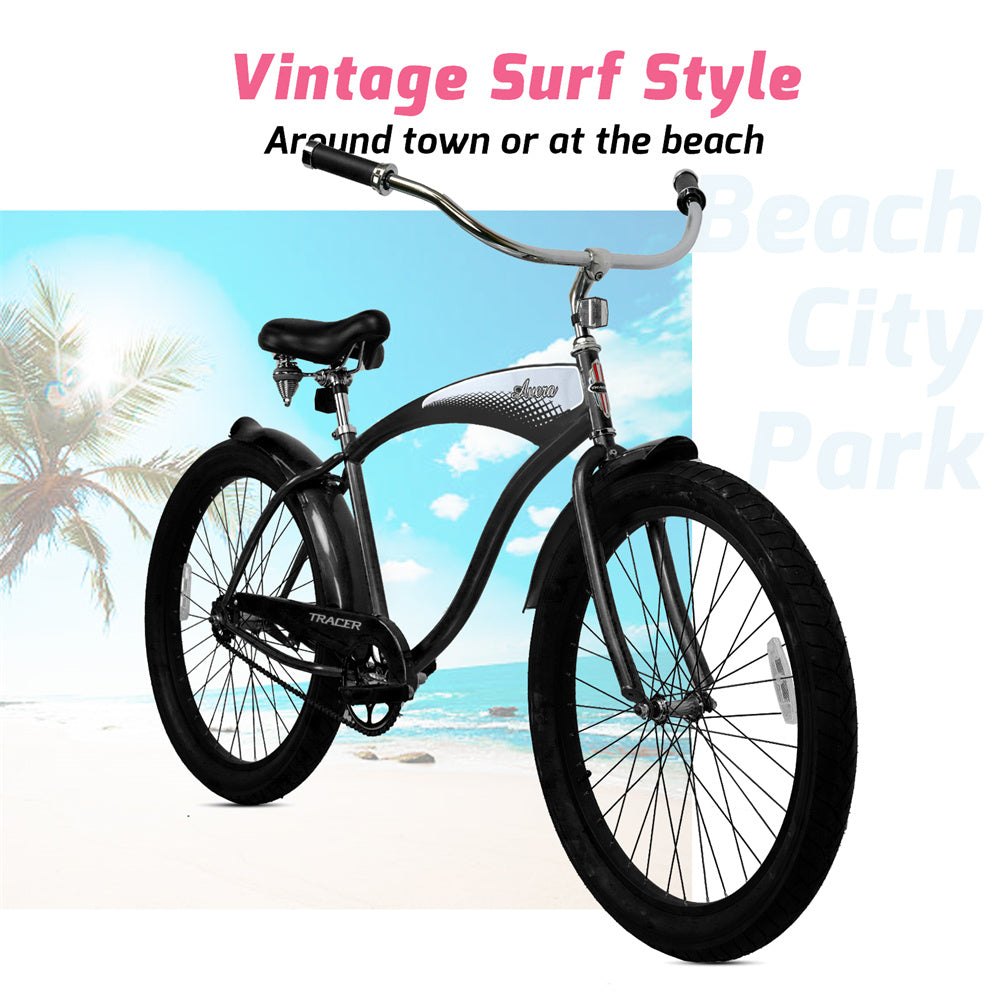 Tracer AVERA-M 26" Beach Cruiser Bikes Single Speed for Men.