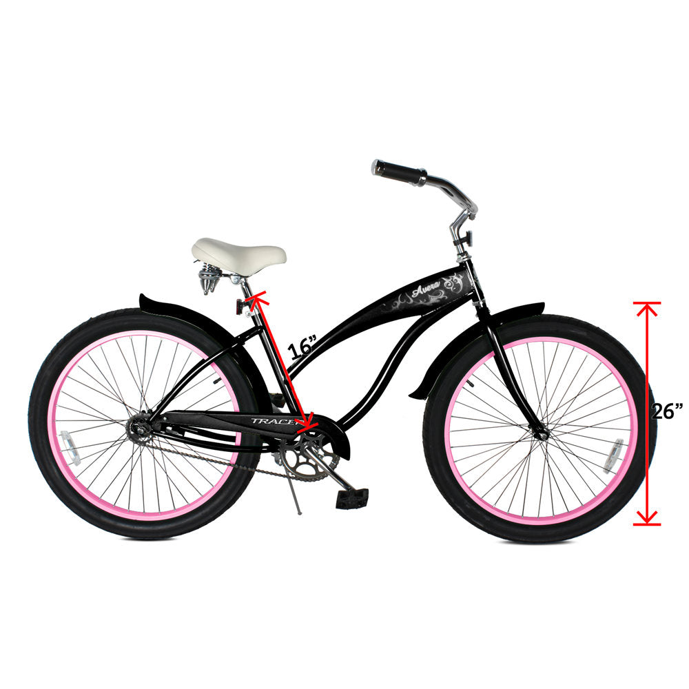 Tracer AVERA-F 26" Beach Cruiser Bikes Single Speed for Women.