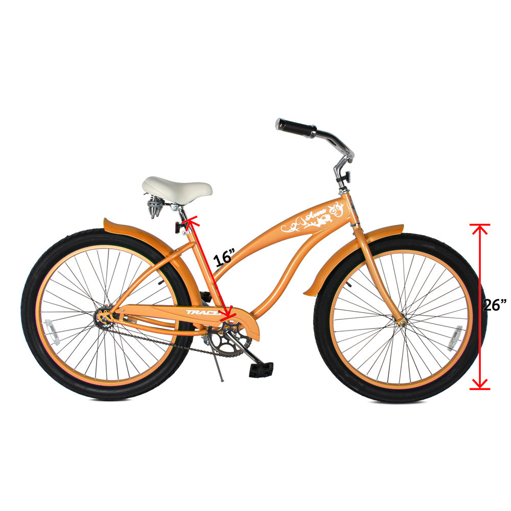 Tracer AVERA-F 26" Beach Cruiser Bikes Single Speed for Women.