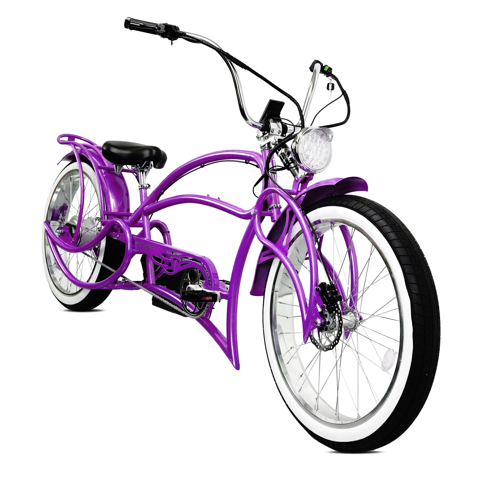 Purple discount chopper bike