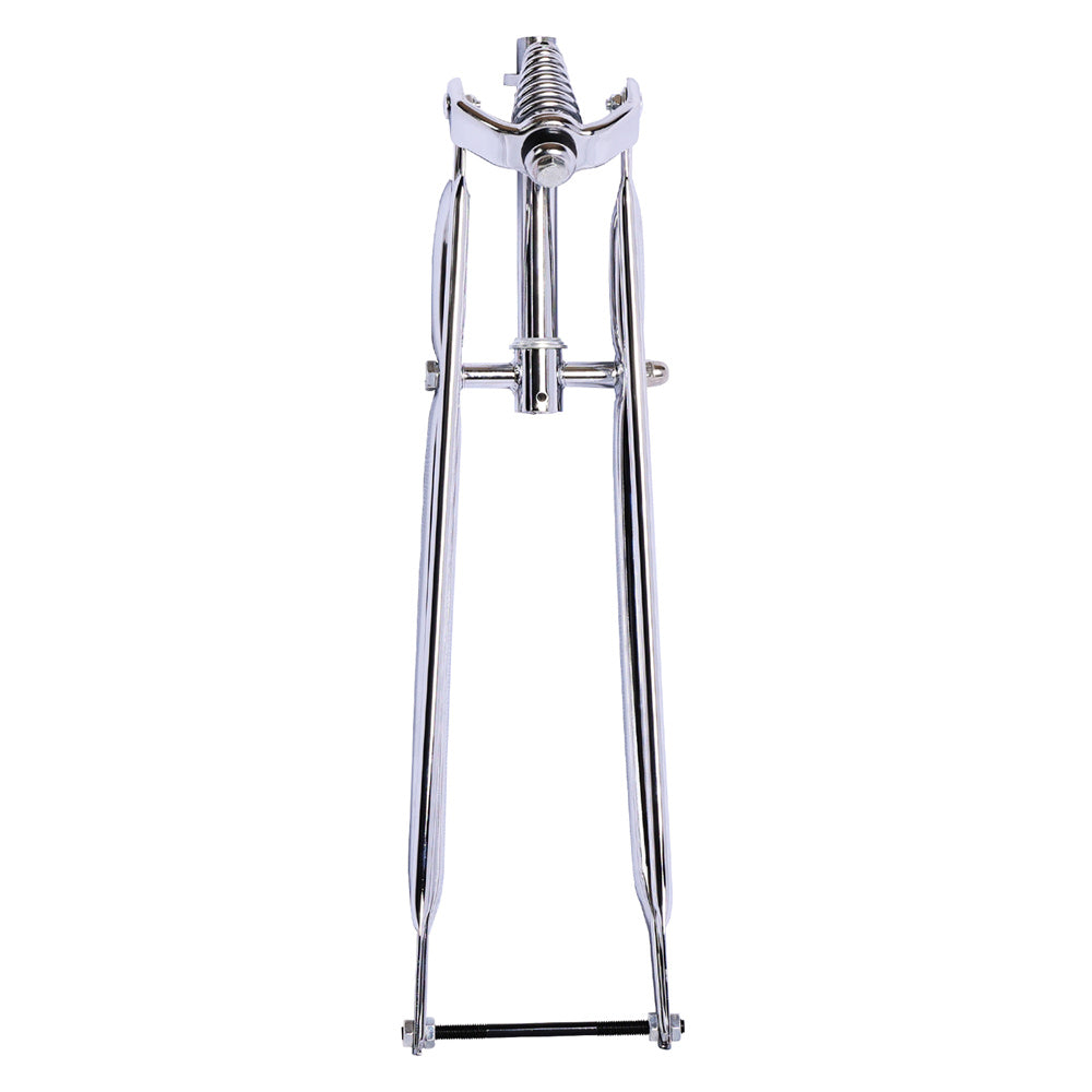 Tracer FK-SP26195135-CP 26" bicycle fork with chrome finish, designed for 3.0 width tires, offering durability and performance.