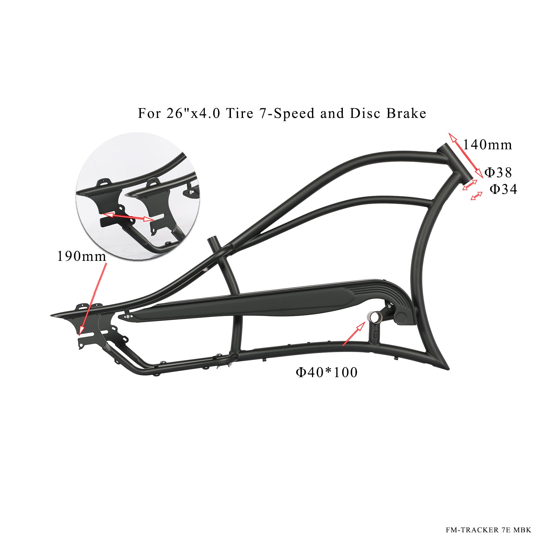 Tracer Tracker GT7 Frame with Chainguaid