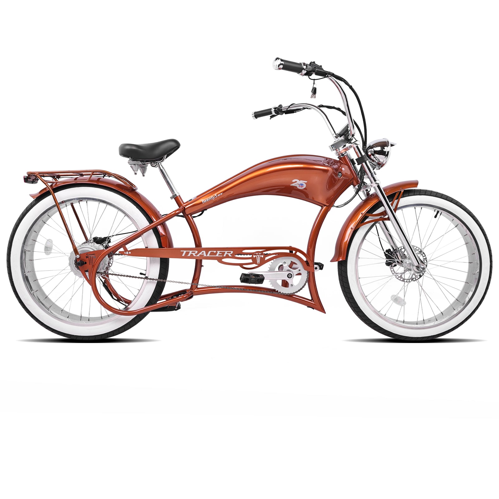 Twenty5 800W Chopper Stretch Cruiser Ebike
