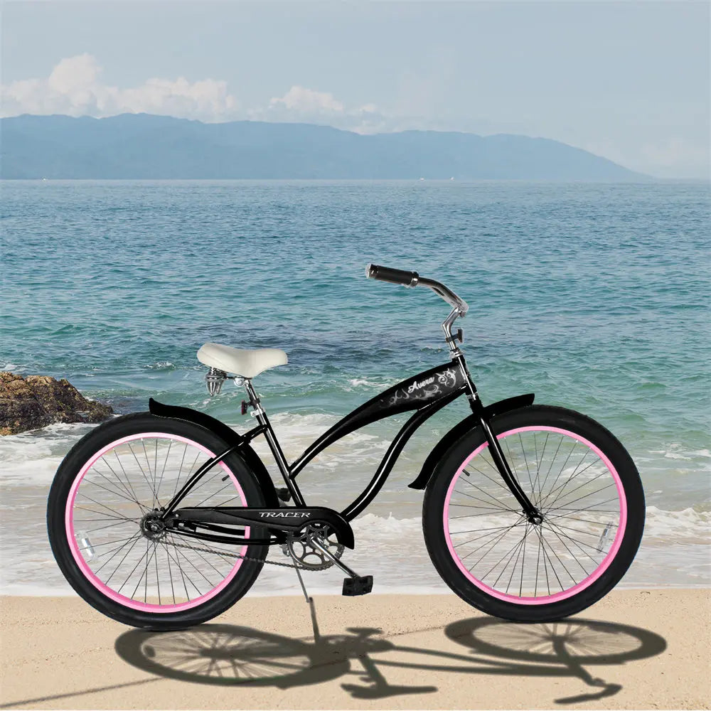 Tracer AVERA-F 26" Beach Cruiser Bikes Single Speed for Women.