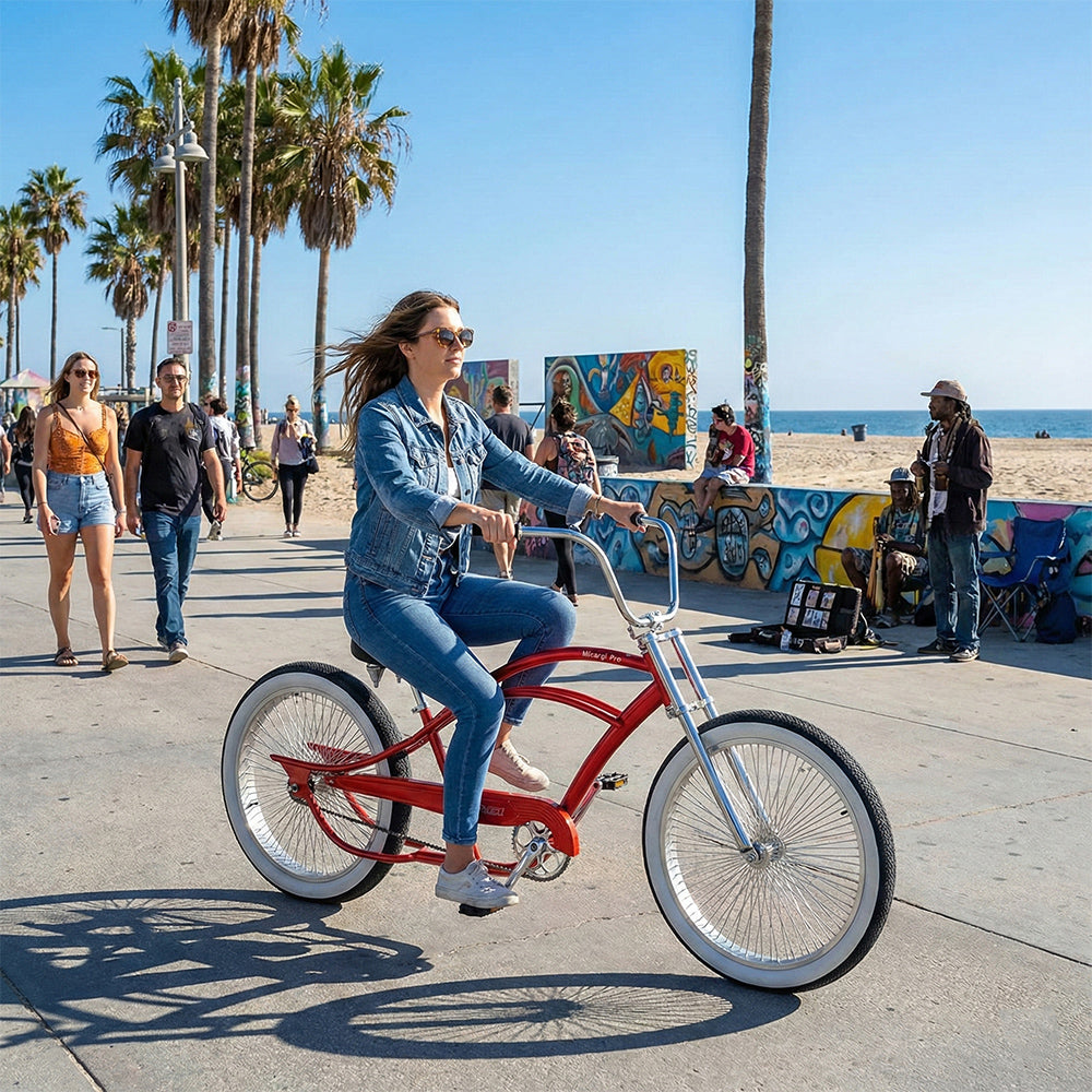 Bicicleta de paseo Tracer Beacon Pro 140H de una sola velocidad y elástica
