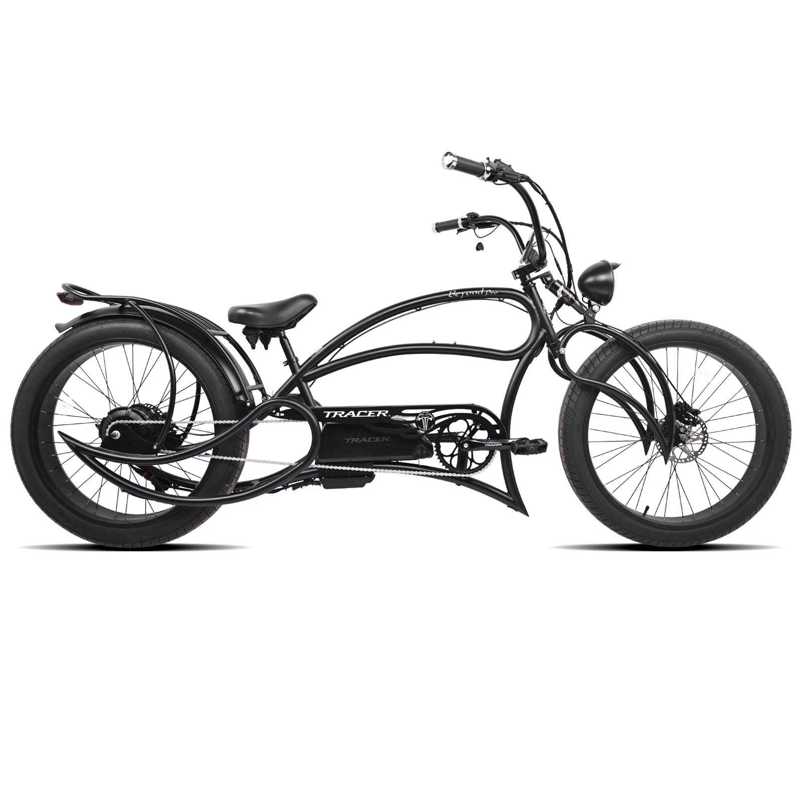 Tracer Beyond Pro 800W 26" Classic Stretch Chopper EBike