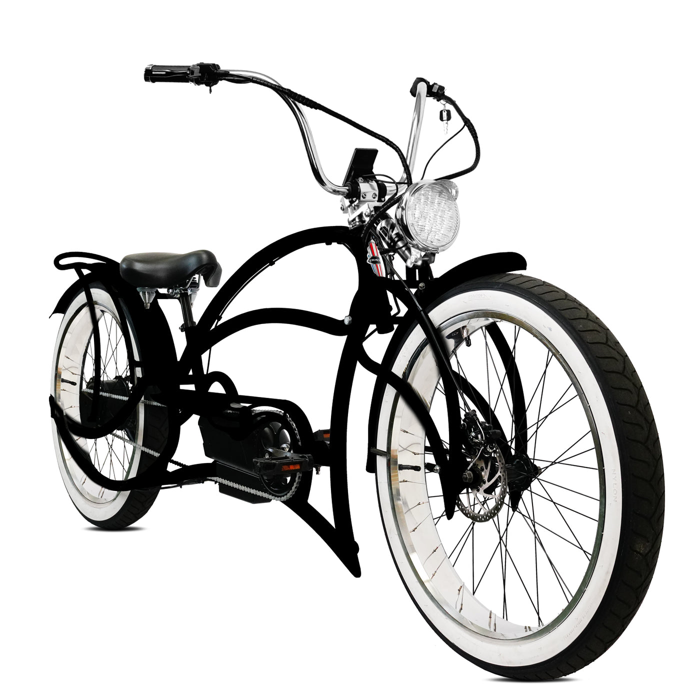 Tracer Beyond Pro 26'' Classic Stretch Chopper EBike – Tracer Bikes