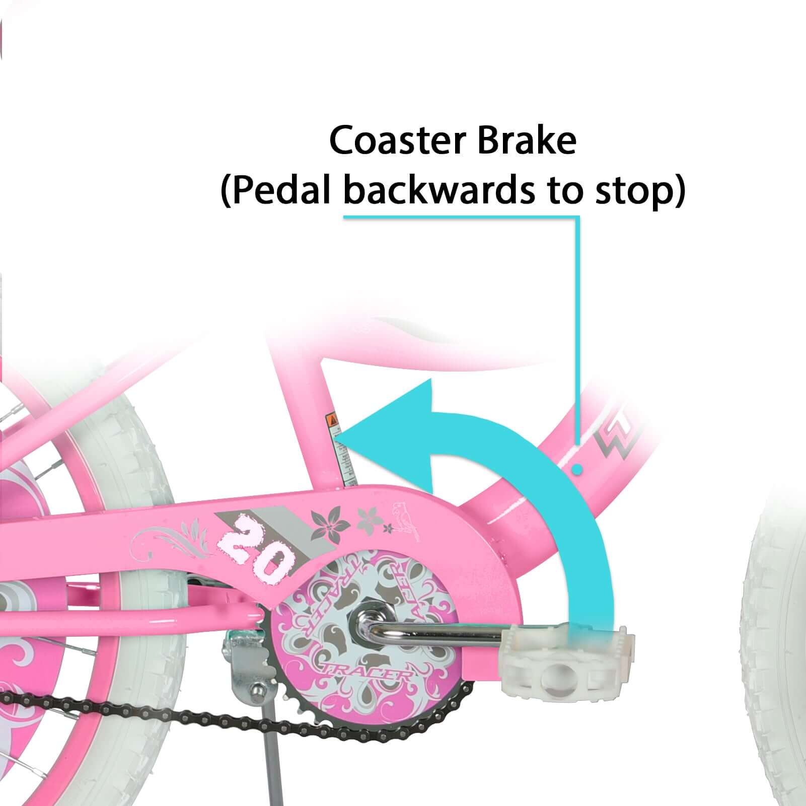 Tracer 20 Daisy Kids Bike with Coaster Brake Pink