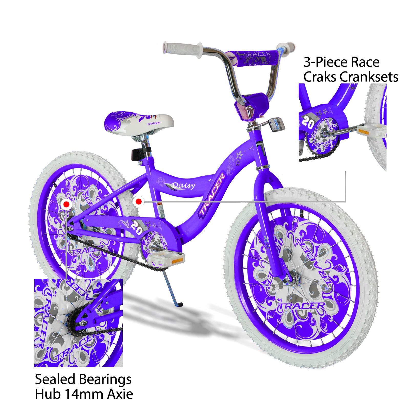 Tracer 20'' Daisy Kids Bike with Coaster Brake
