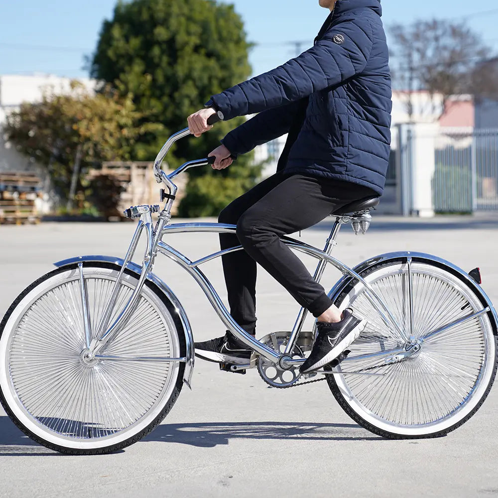 Tracer Cheetah 26" Vintage Stretch Cruiser Bike, Single Speed