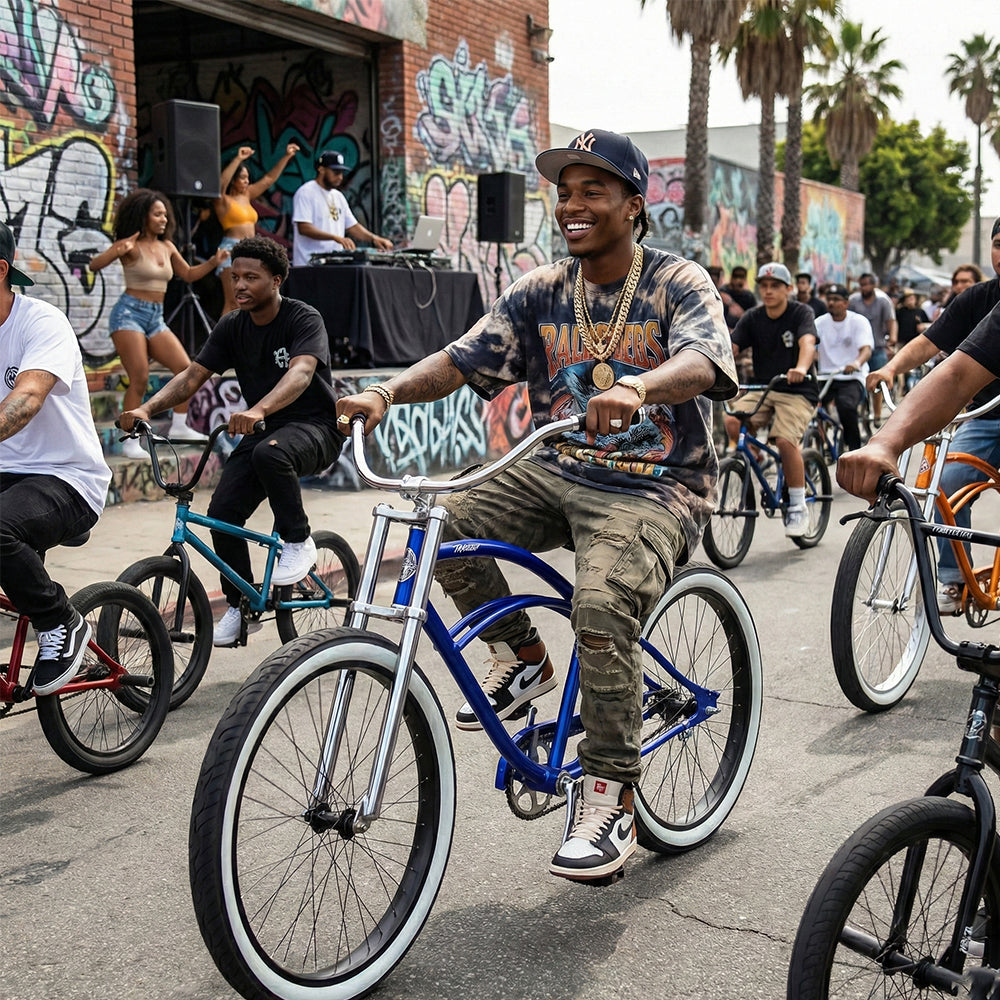 Tracer Master 29" Chopper Stretch Beach Cruiser Fat Tire Bike Single-Speed