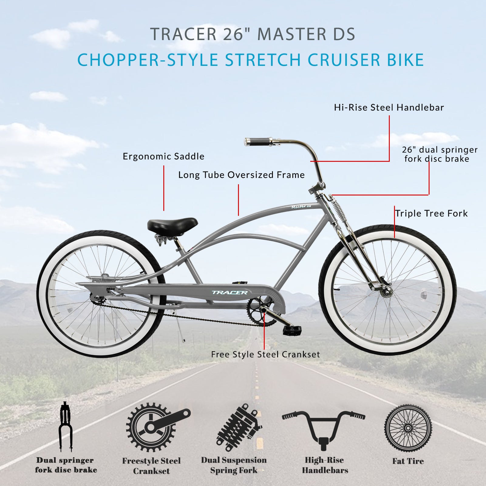 Chopper pedal best sale bikes for sale