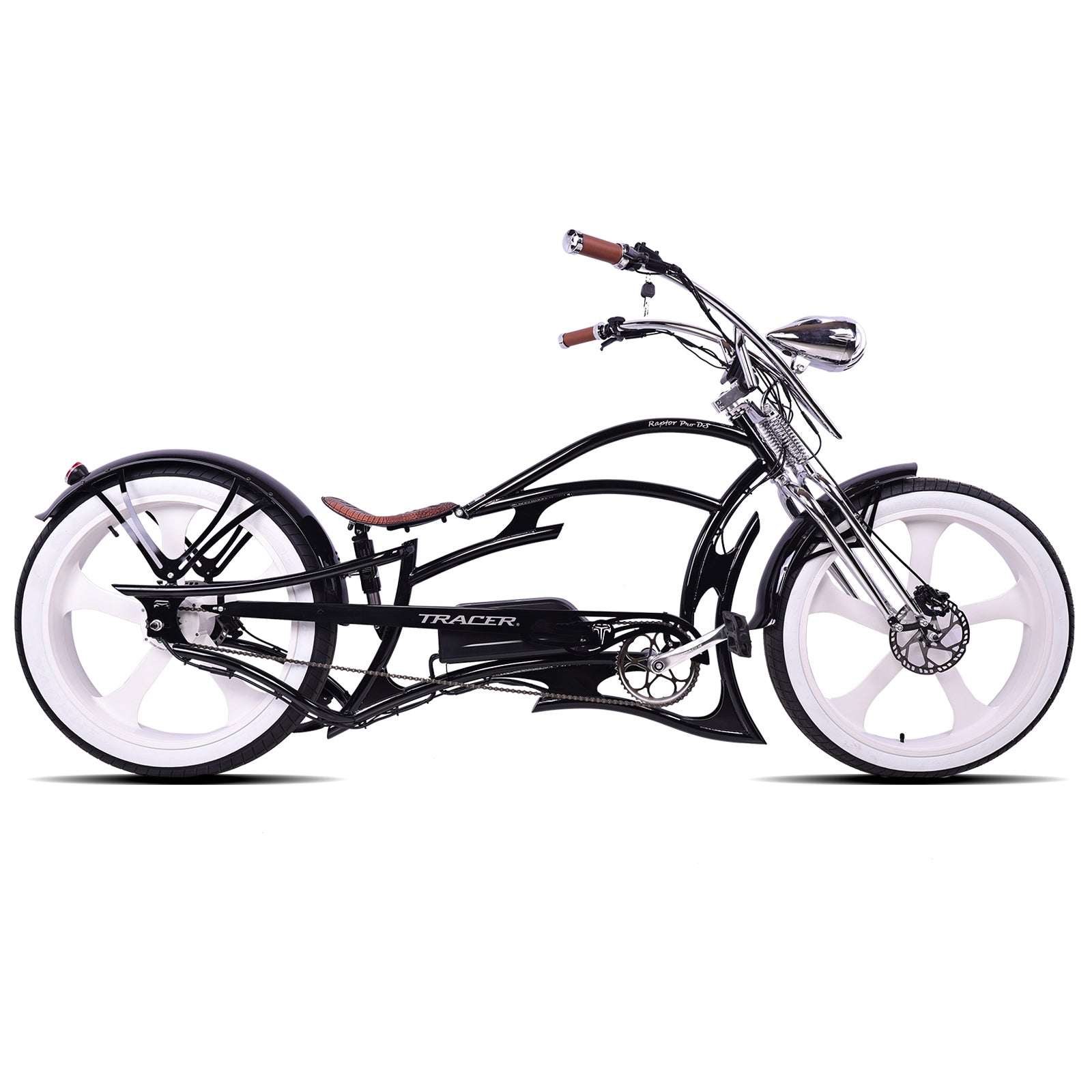 Bicicleta eléctrica Raptor Pro DS 800W Stretch Cruiser