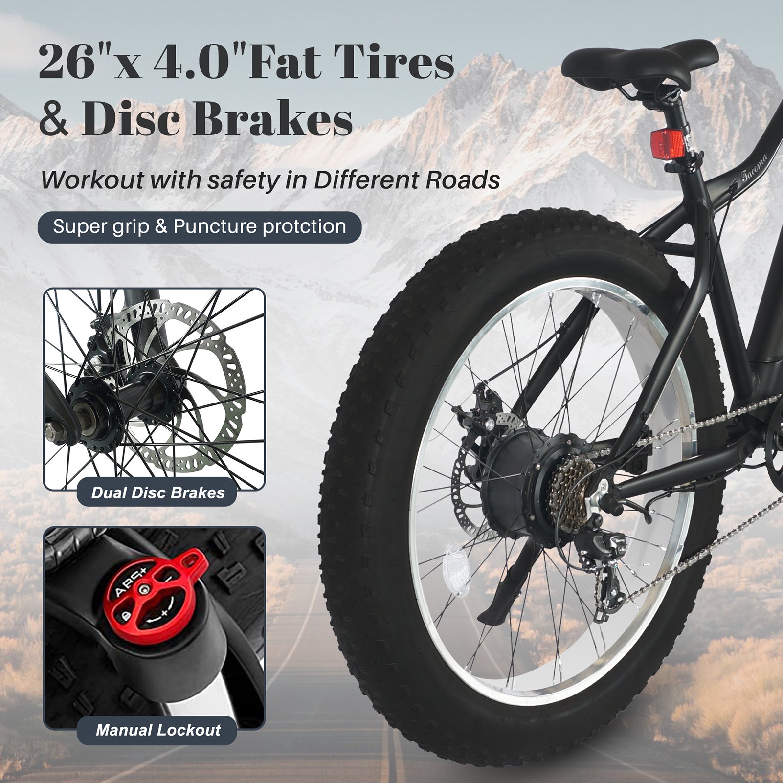 Fat tire bike disc shops brakes