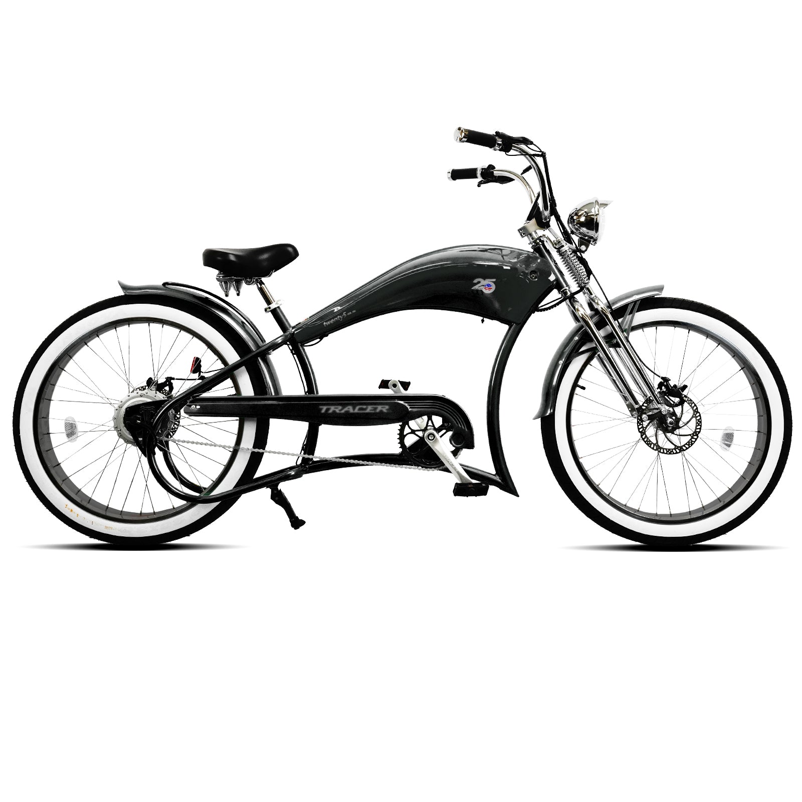 Tracer Twenty5 DS 500W 26" Dual Springer Cruiser EBike Tracer Bikes