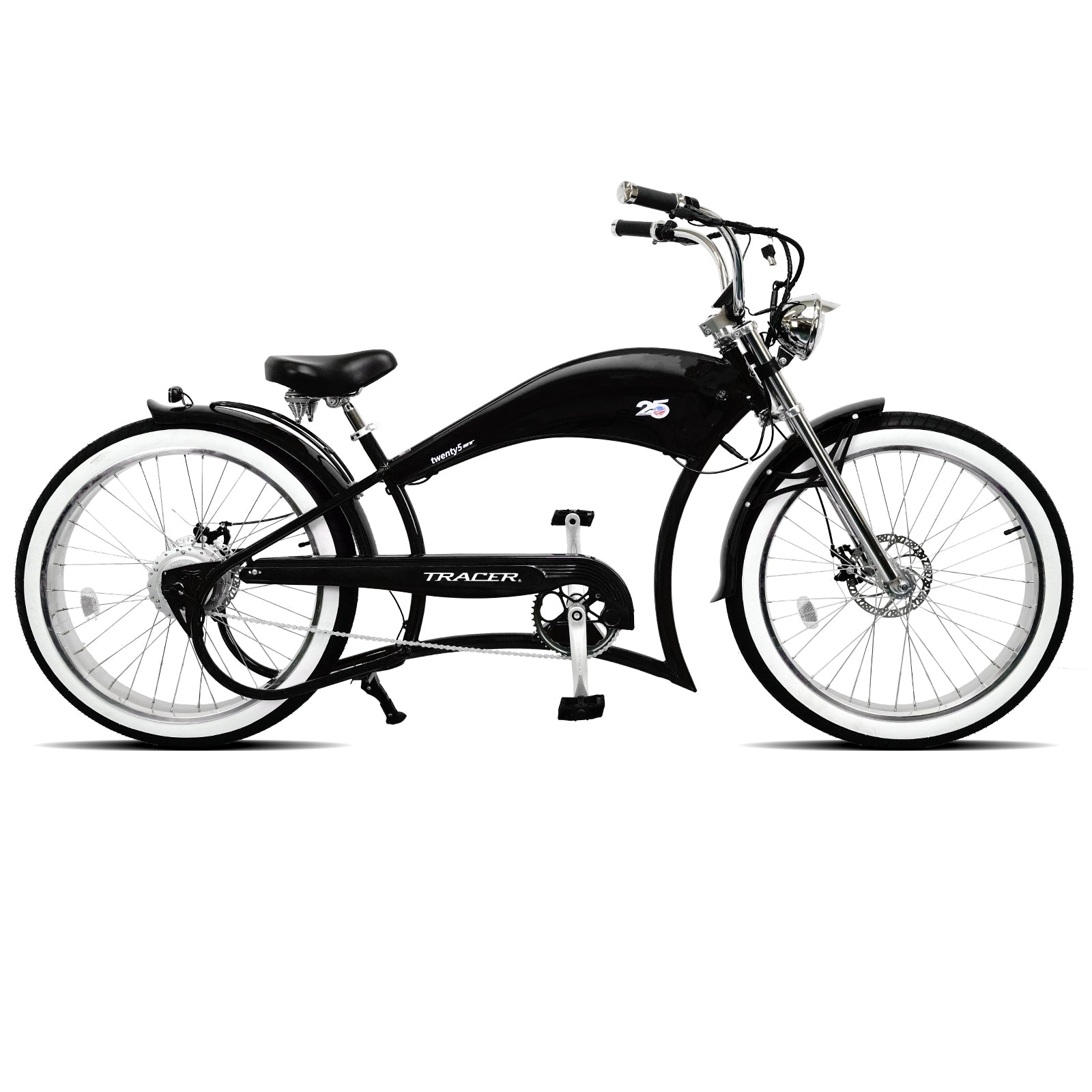 Tracer Twenty5 GT 500W 26" Chopper Cruiser E-Bikes Tracer Bikes