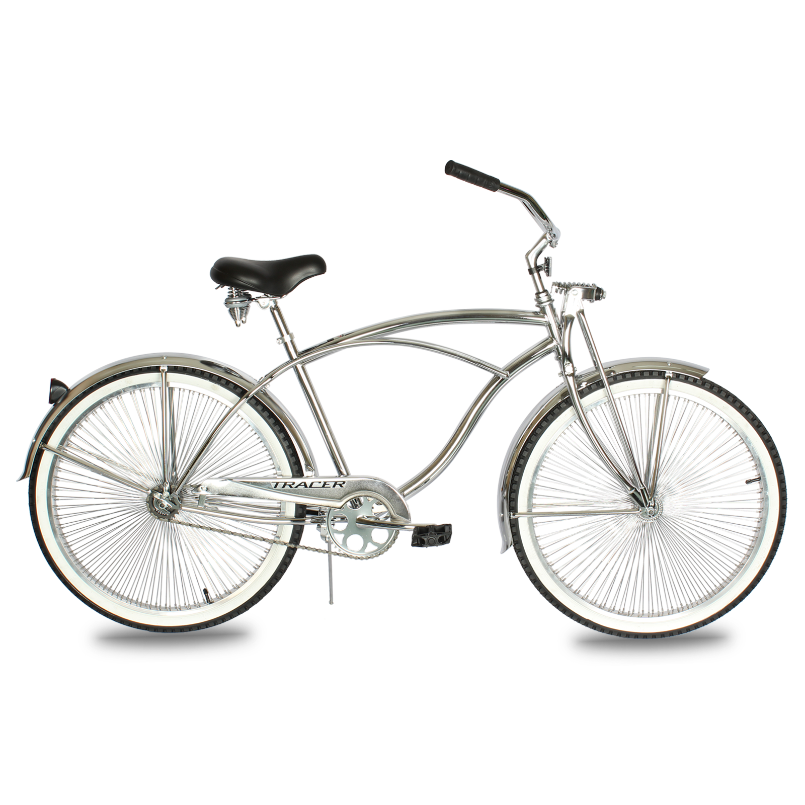 Chrome beach cruiser deals bike