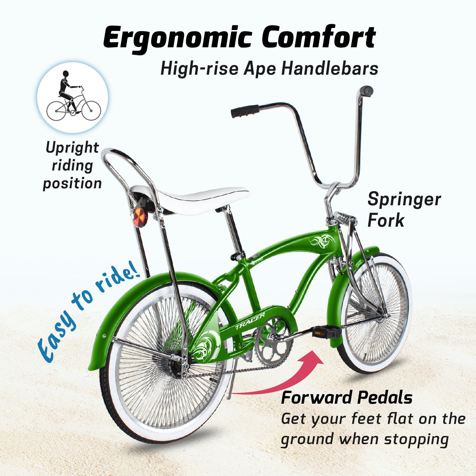 Micargi hero men's beach cruiser online bike