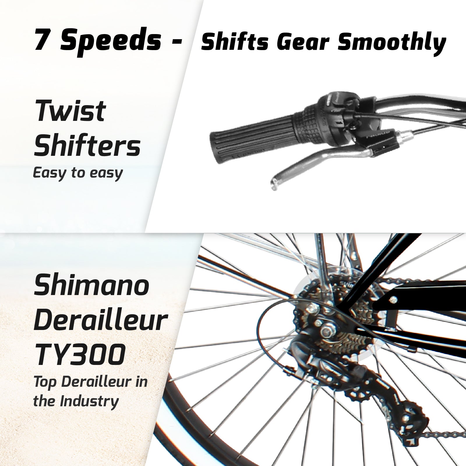 Shimano 7 best sale speed beach cruiser