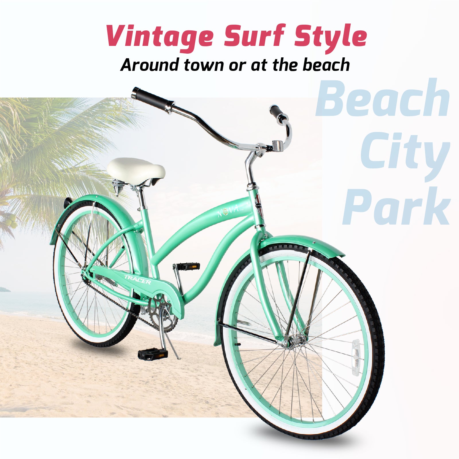 Fashion vintage beach bike