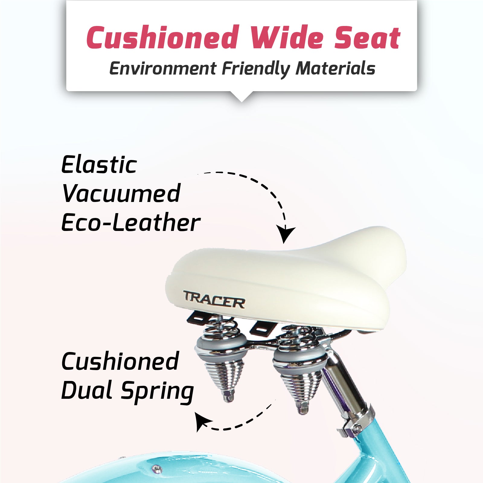 White beach fashion cruiser seat